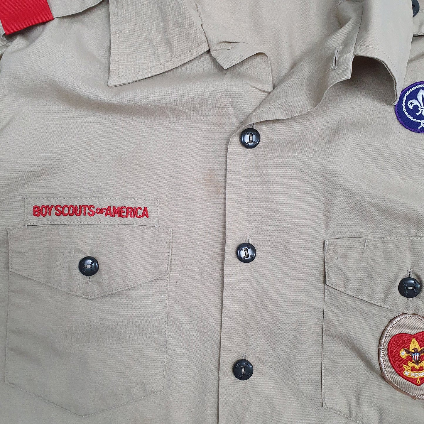 Mens Beige Boy Scouts of America Utah Mountains  Shirt