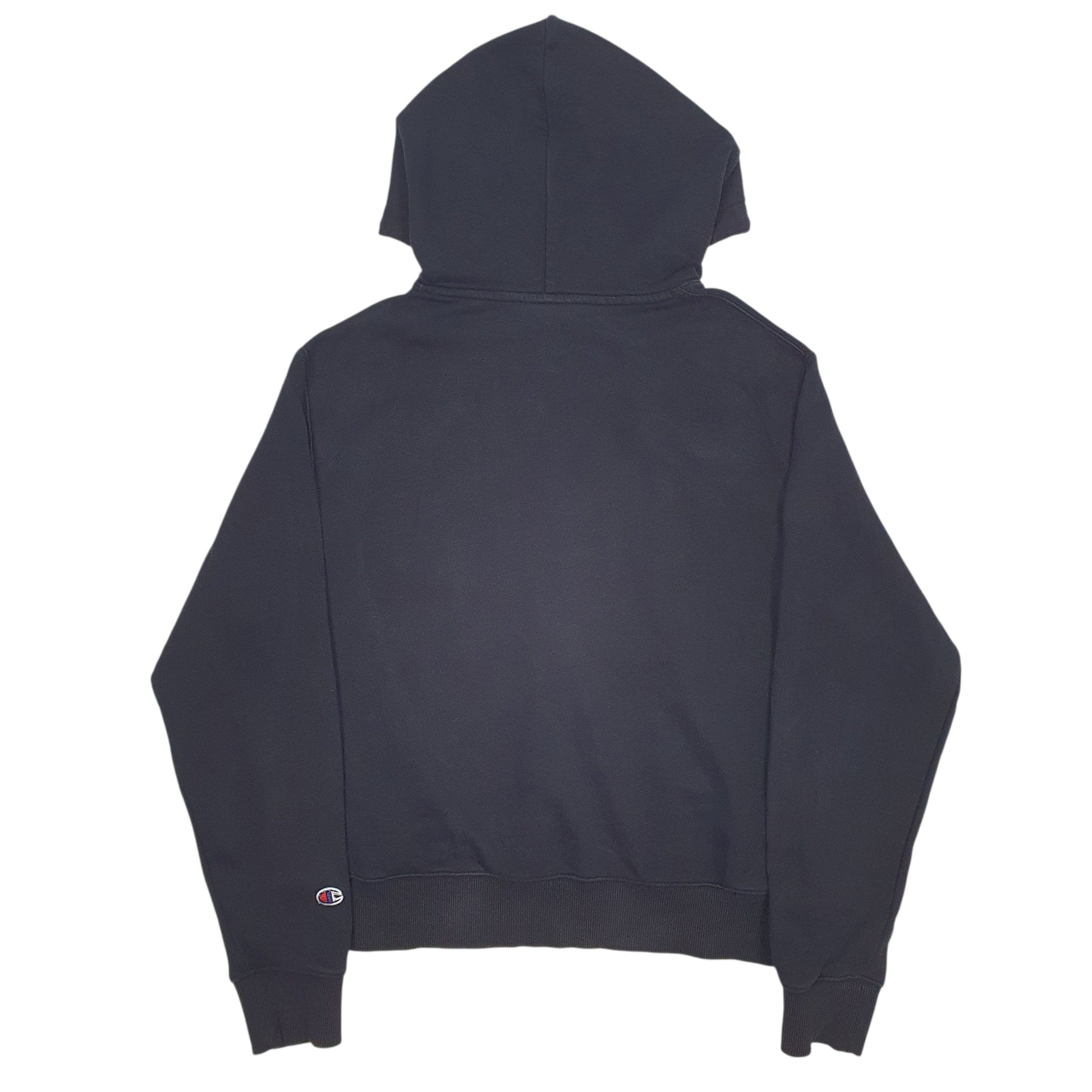 Mens Black Champion Reverse Weave Hoodie Jumper