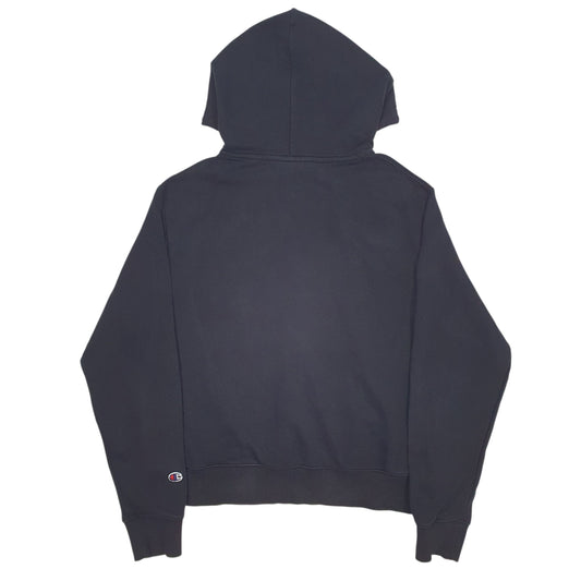 Mens Black Champion Reverse Weave Hoodie Jumper