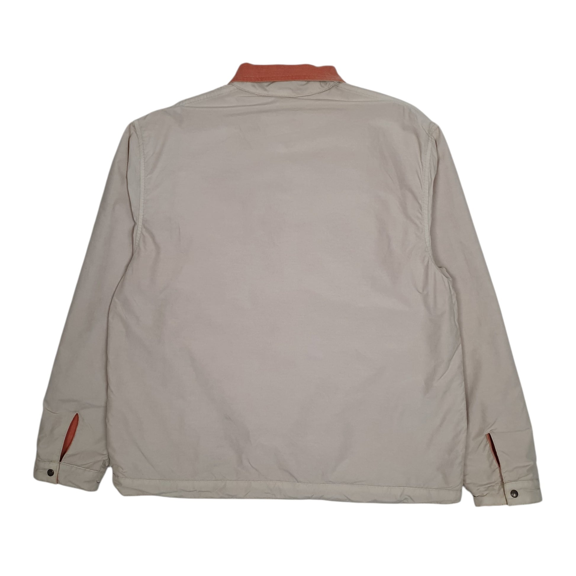 Mens Grey Lee Vintage 90s Reversible Corduroy Harrington  Coat