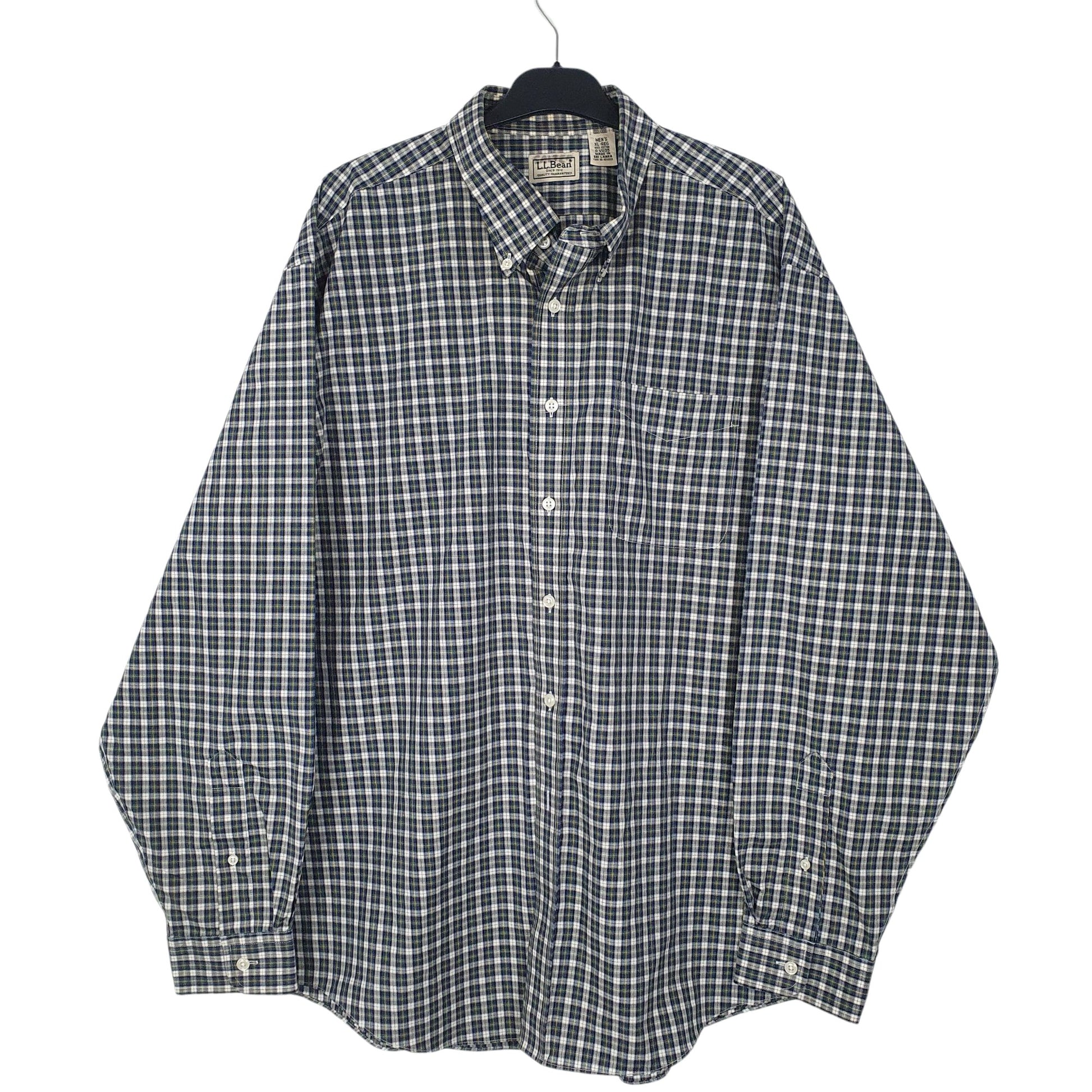 Mens Green L.L.Bean  Long Sleeve Shirt