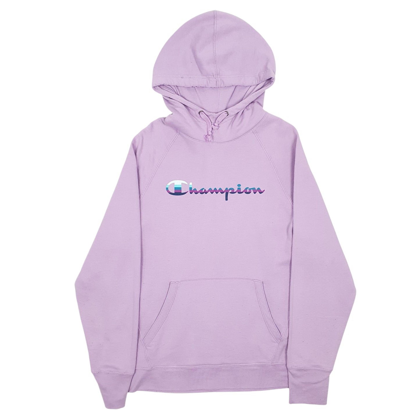 Womens Purple Champion Spellout Hoodie Jumper