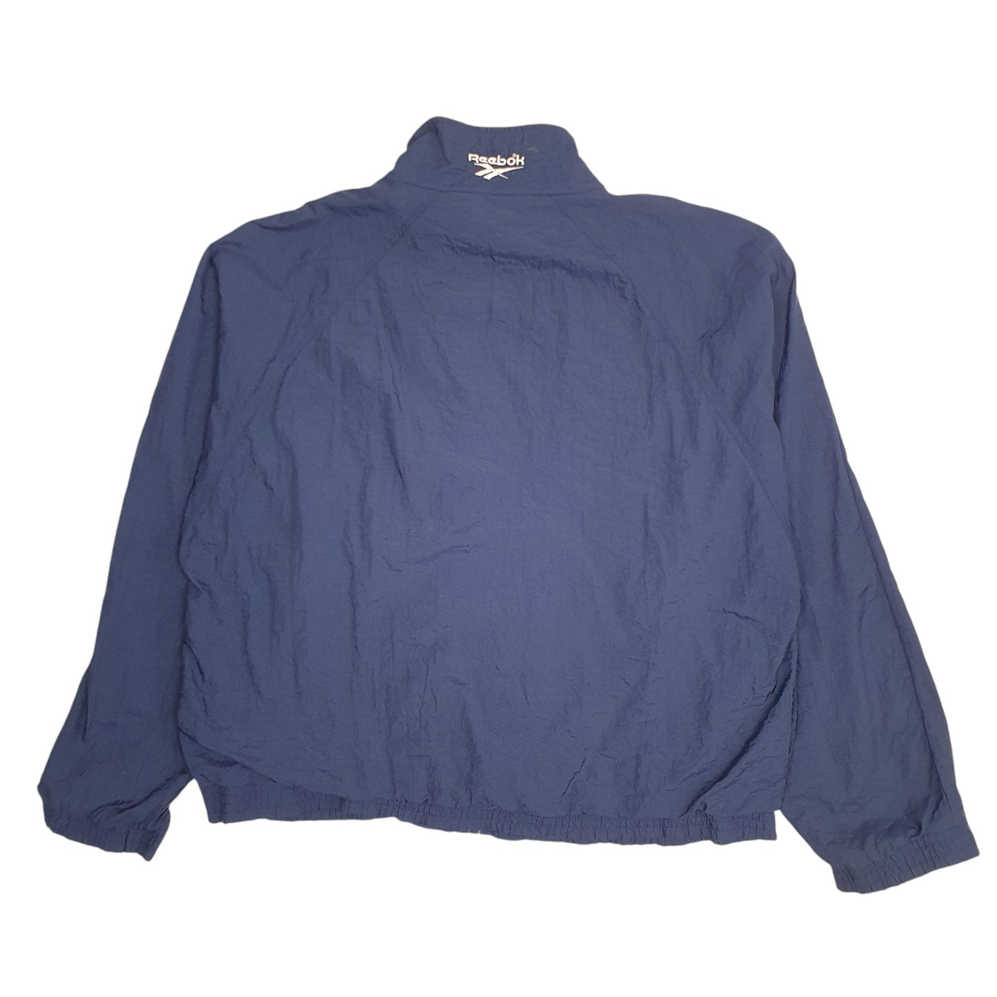 Mens Navy Reebok Vintage 90s Hoodie Coat