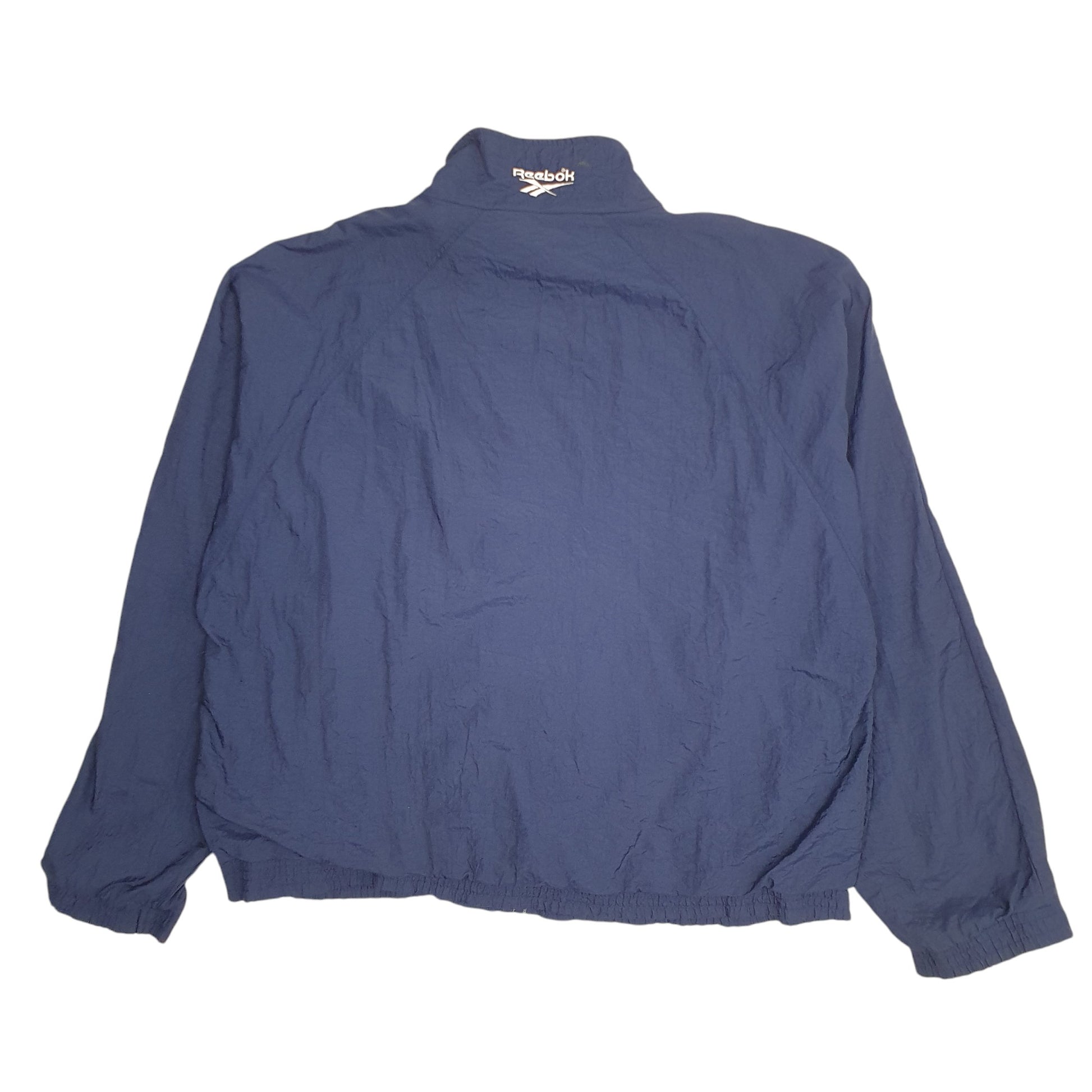 Mens Navy Reebok Vintage 90s Hoodie Coat