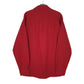 Mens Red L.L.Bean Thick Chamois  Shirt