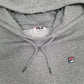 Mens Grey Fila  Hoodie Jumper