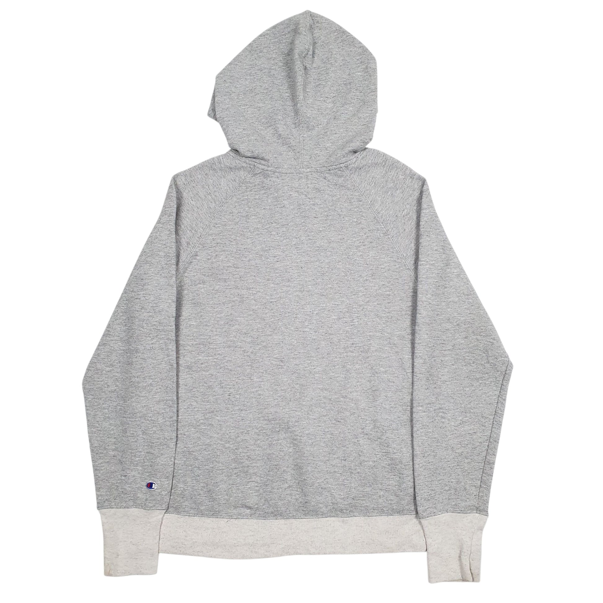 Womens Grey Champion Spellout Hoodie Jumper