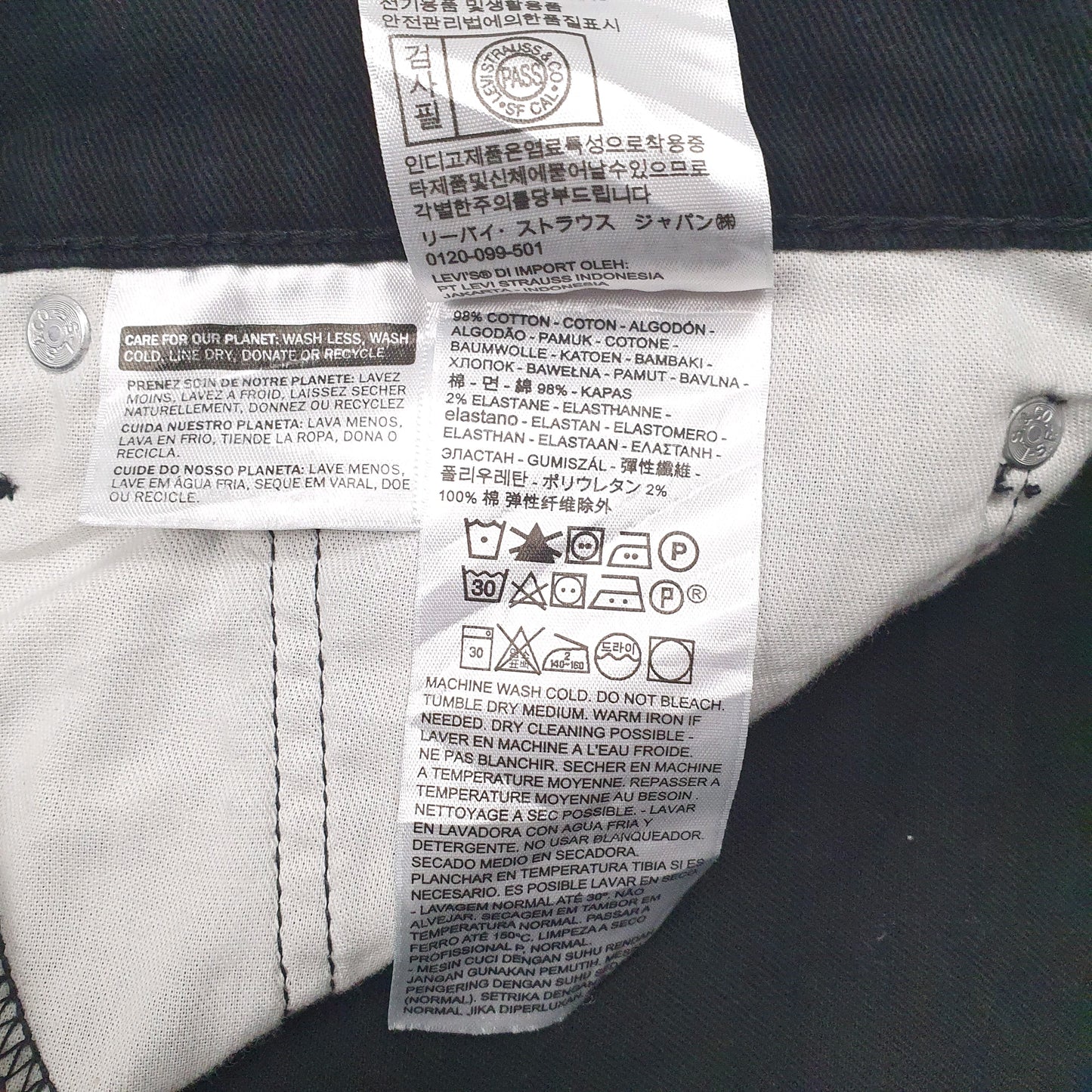 Mens Black Levis   Jeans