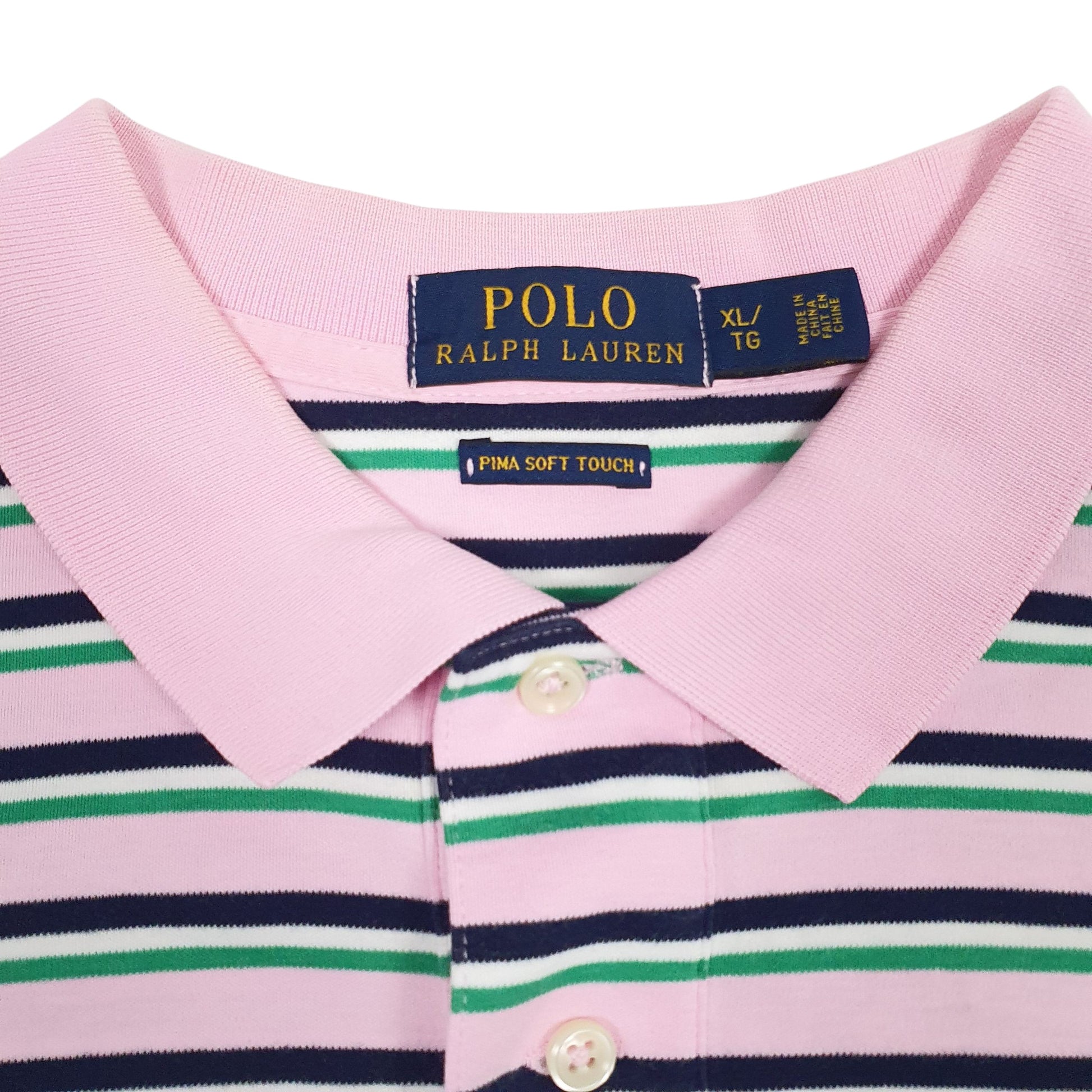 Mens Pink Polo Ralph Lauren Pima Soft Touch.  Polo Shirt