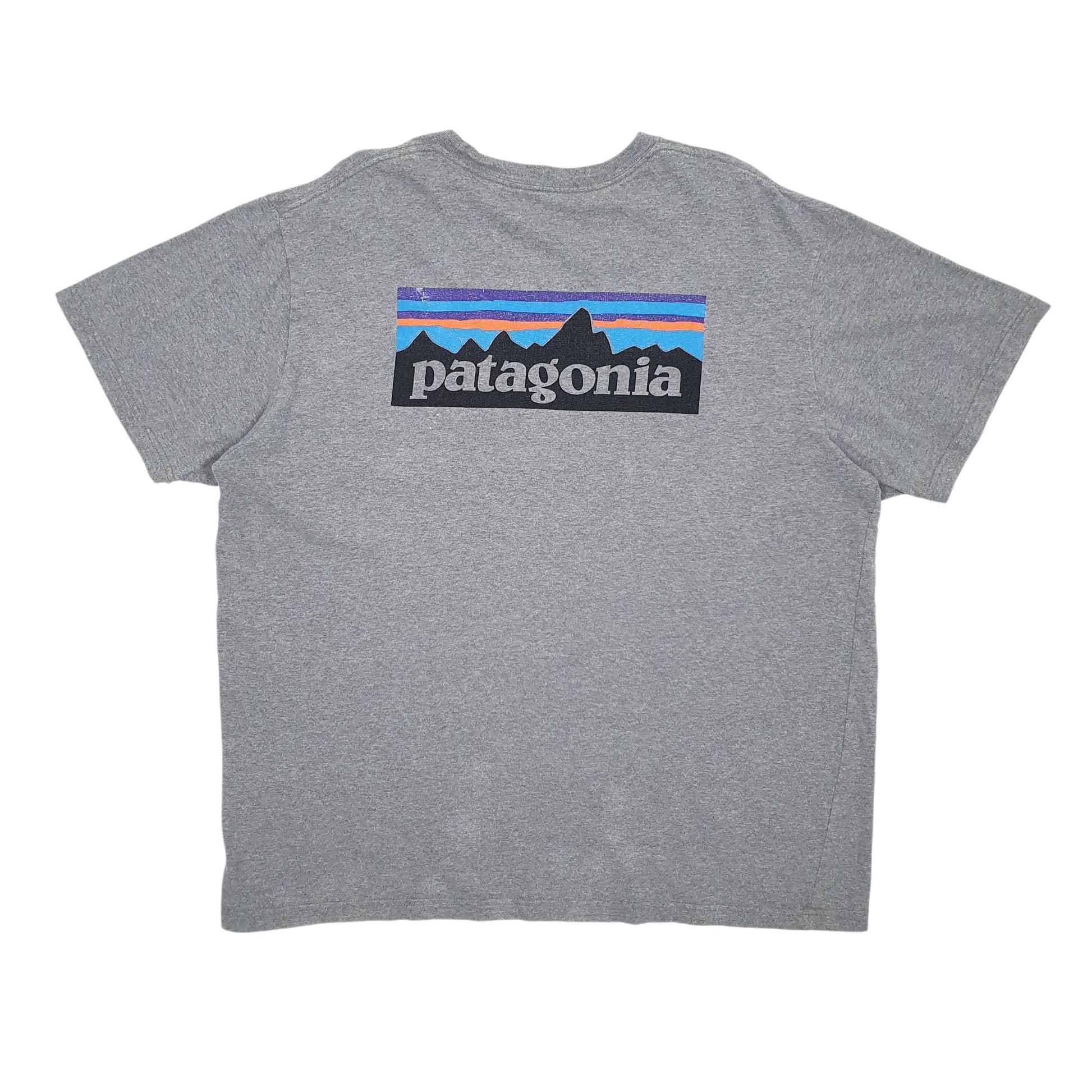 Mens Grey Patagonia   T Shirt