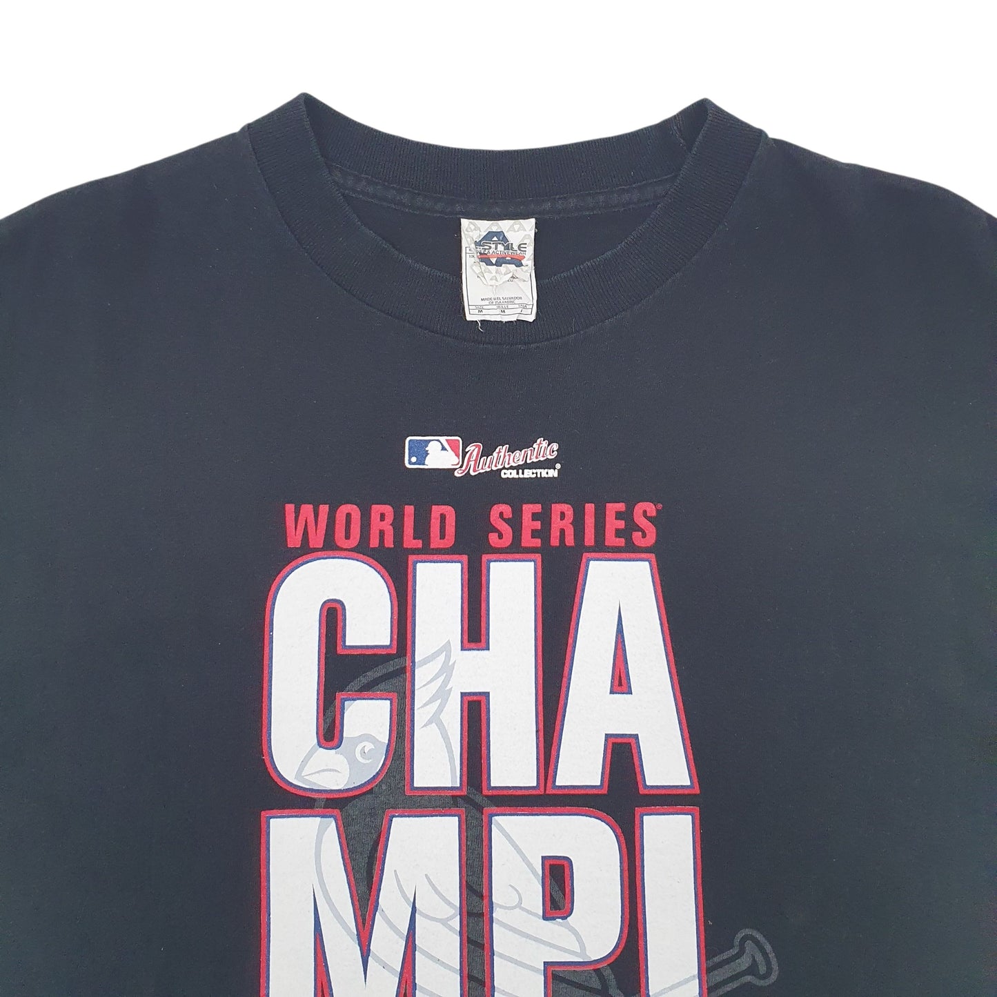 Mens Black Majestic World Series  T Shirt