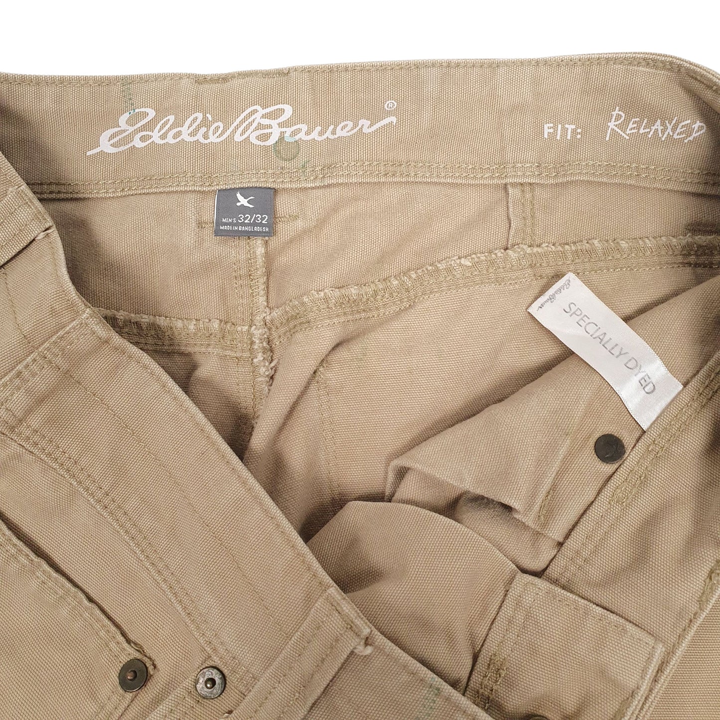 Mens Beige Eddie Bauer Workwear  Jeans