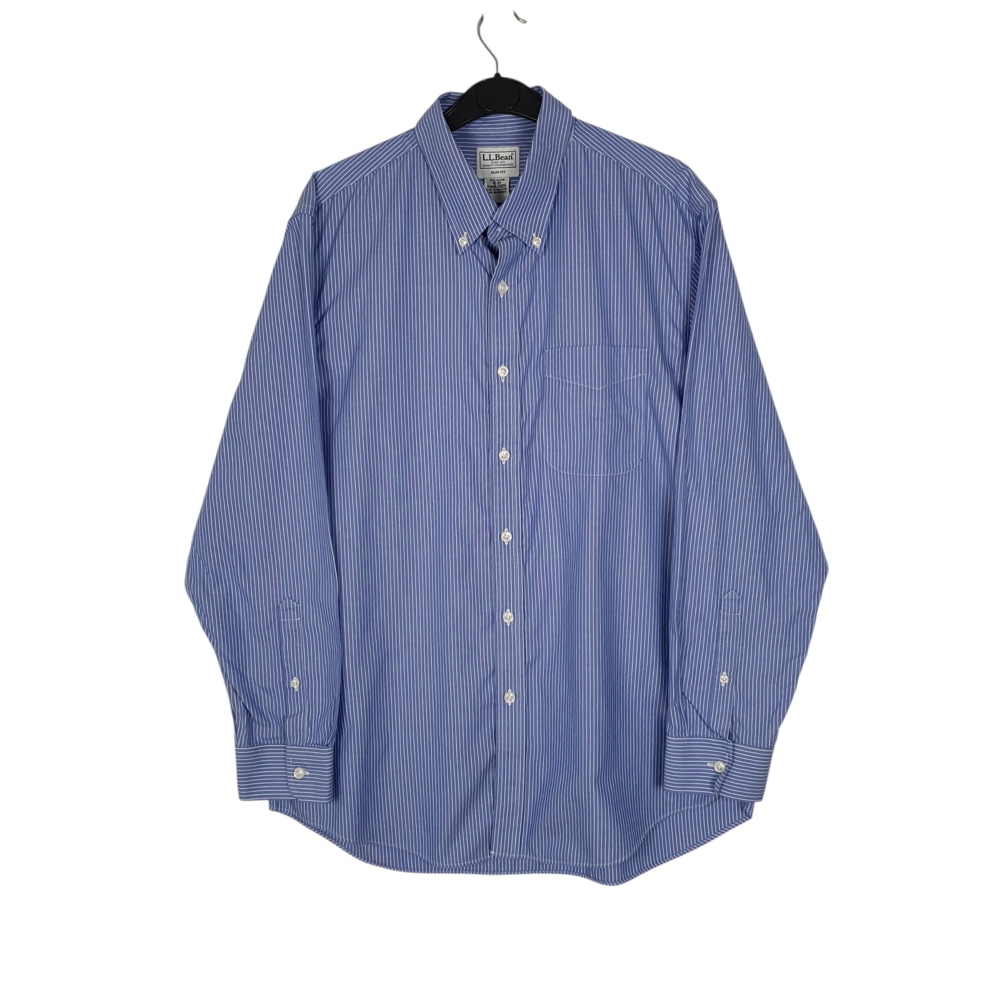 Mens Blue L.L.Bean  Long Sleeve Shirt