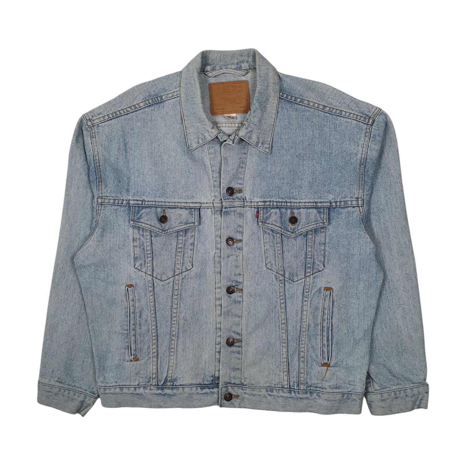 Mens Blue Levis Vintage 1990s Type 3 Trucker  Coat