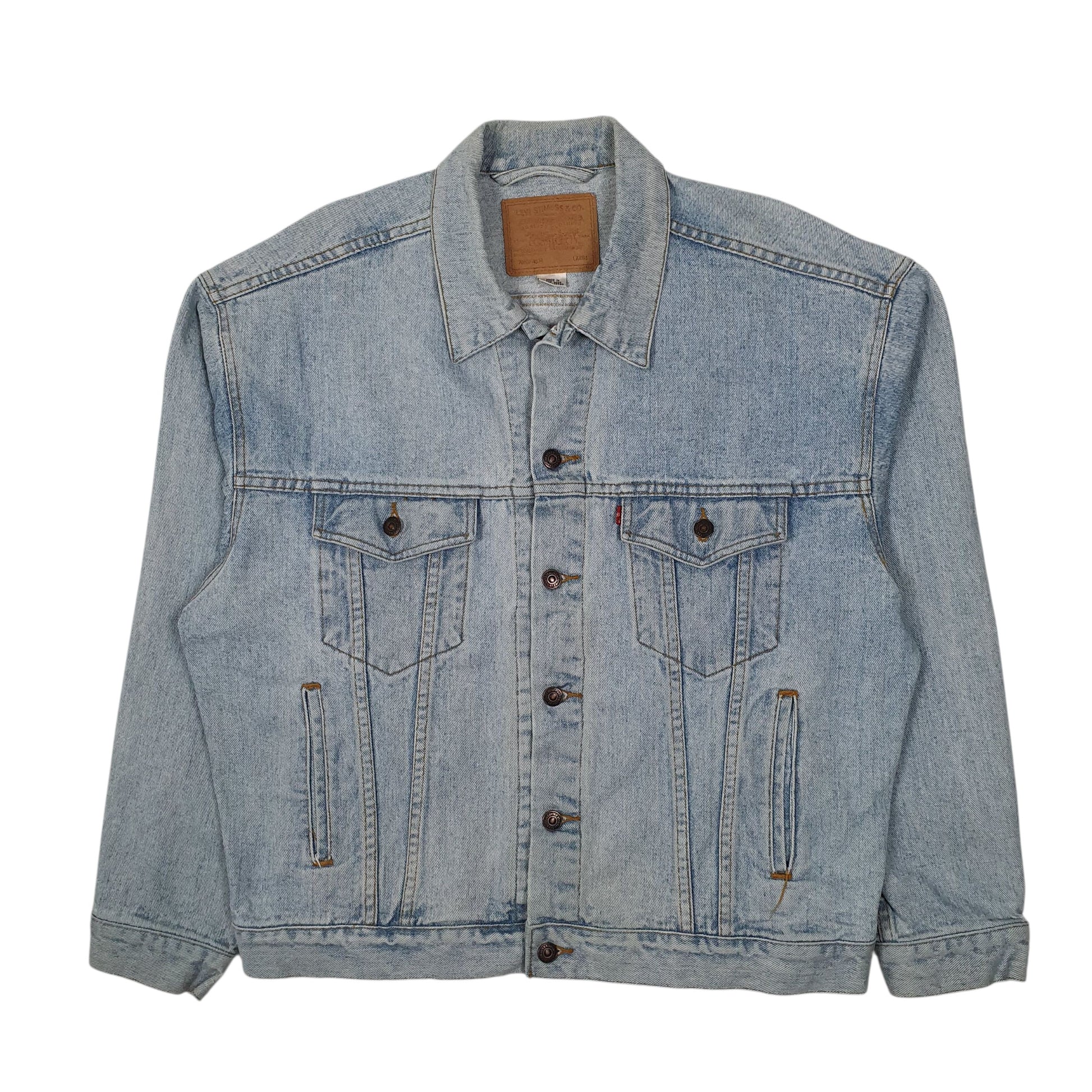 Mens Blue Levis Vintage 1990s Type 3 Trucker  Coat