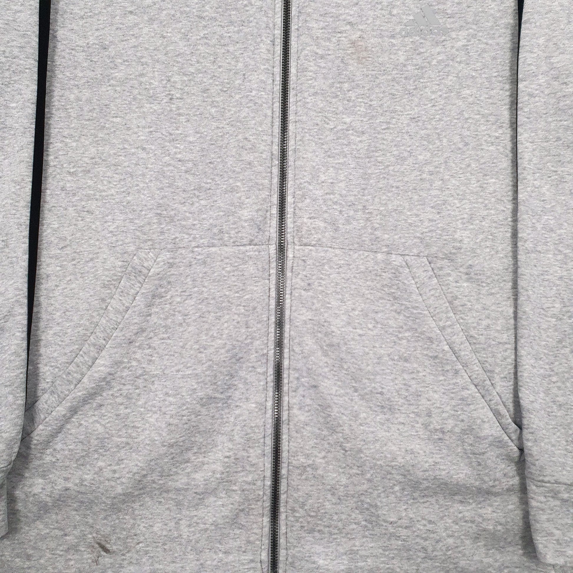 Mens Grey Adidas  Full Zip Jumper