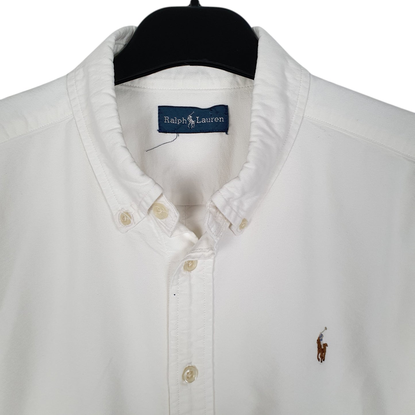 Mens White Ralph Lauren Oxford  Shirt