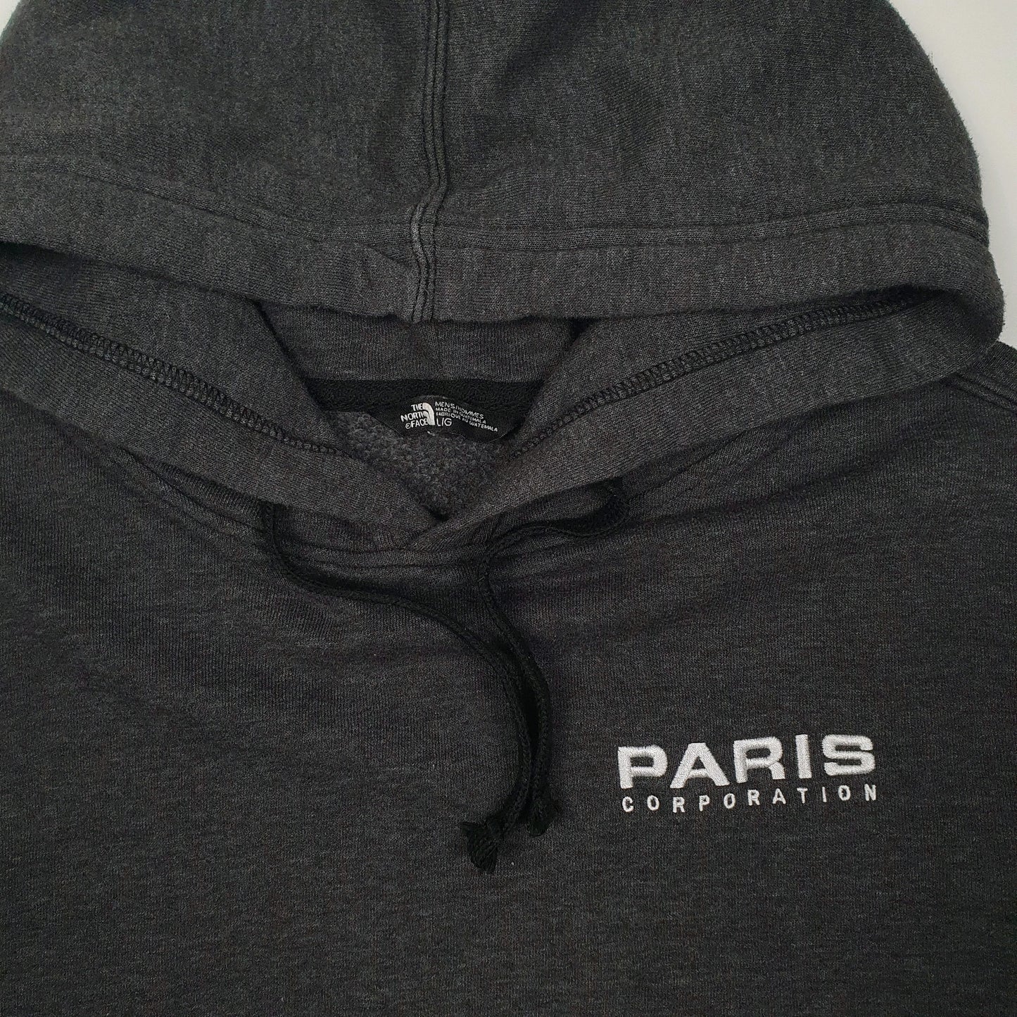 Mens Grey The North Face Paris Hoodie Jumper