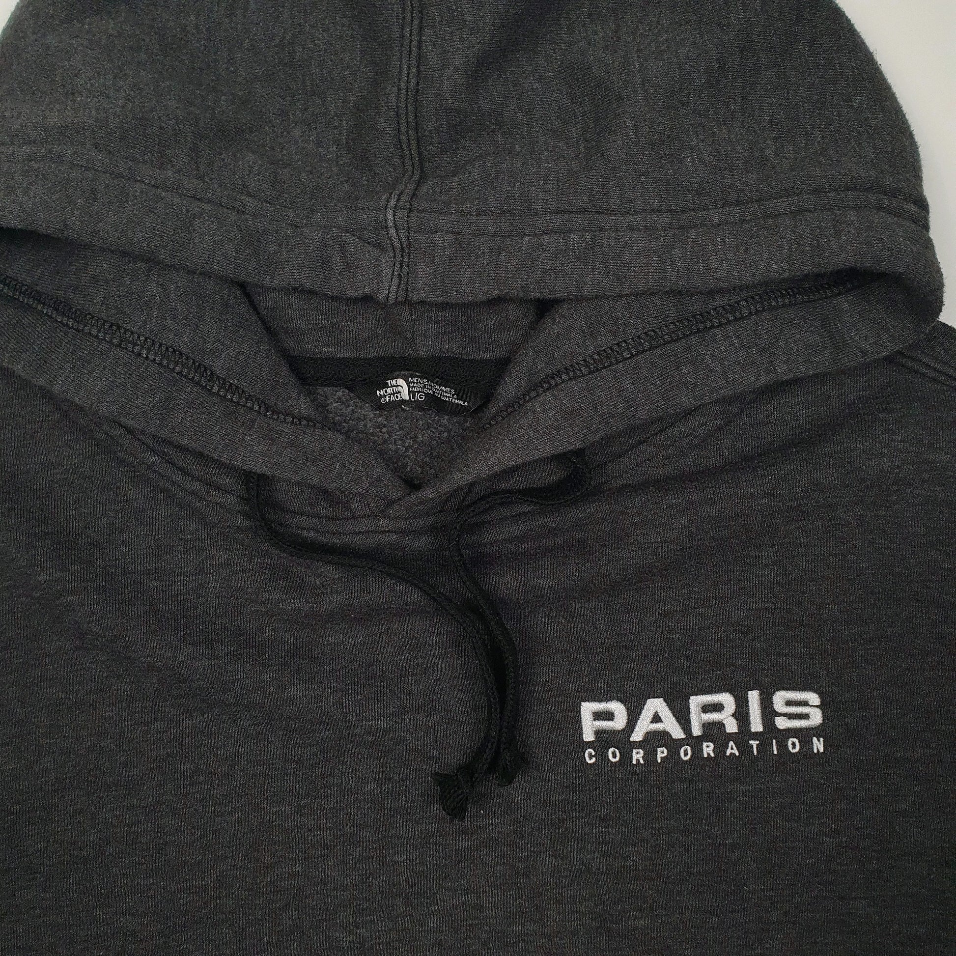 Mens Grey The North Face Paris Hoodie Jumper