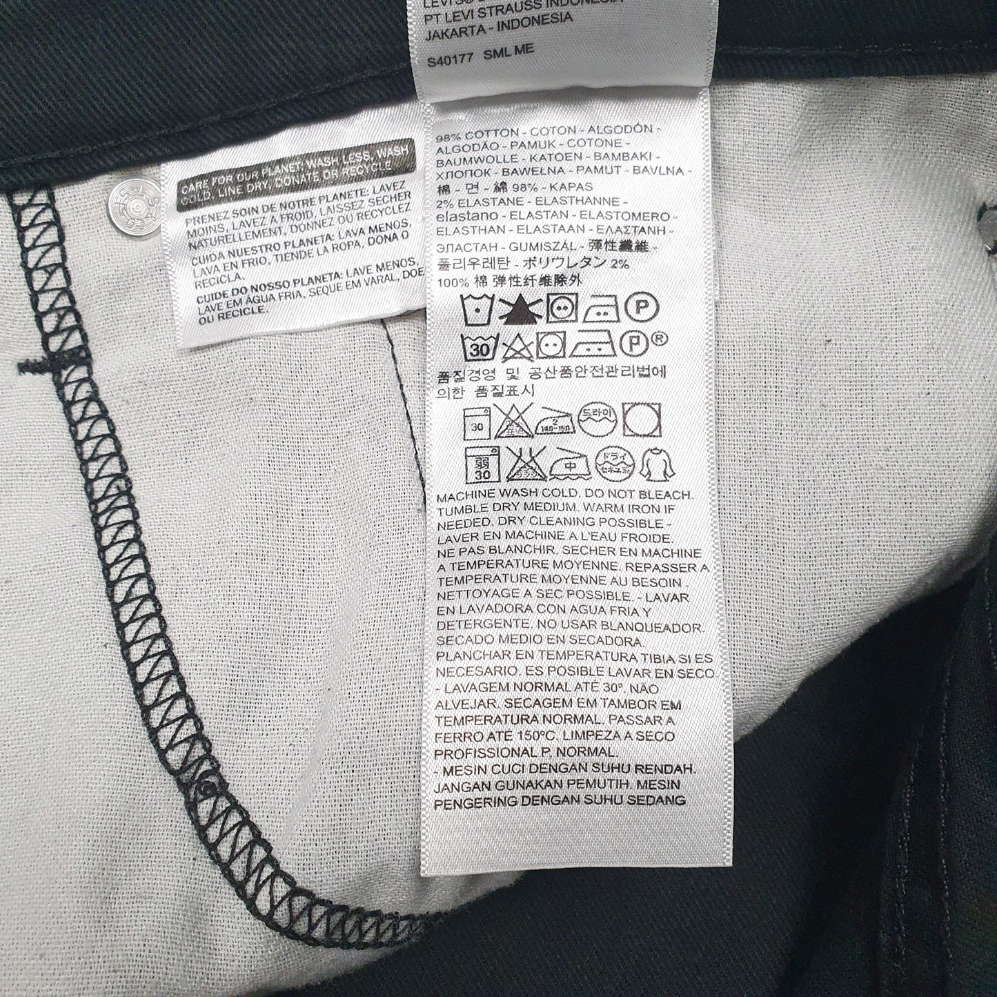 Mens Black Levis   Jeans