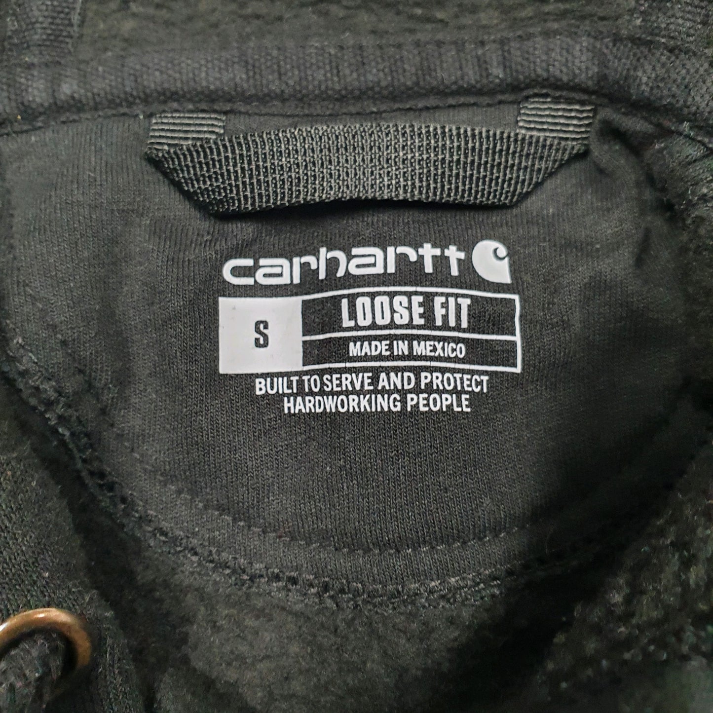 Mens Black Carhartt  Hoodie Jumper