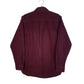 Mens Burgundy L.L.Bean Thick Chamois  Shirt