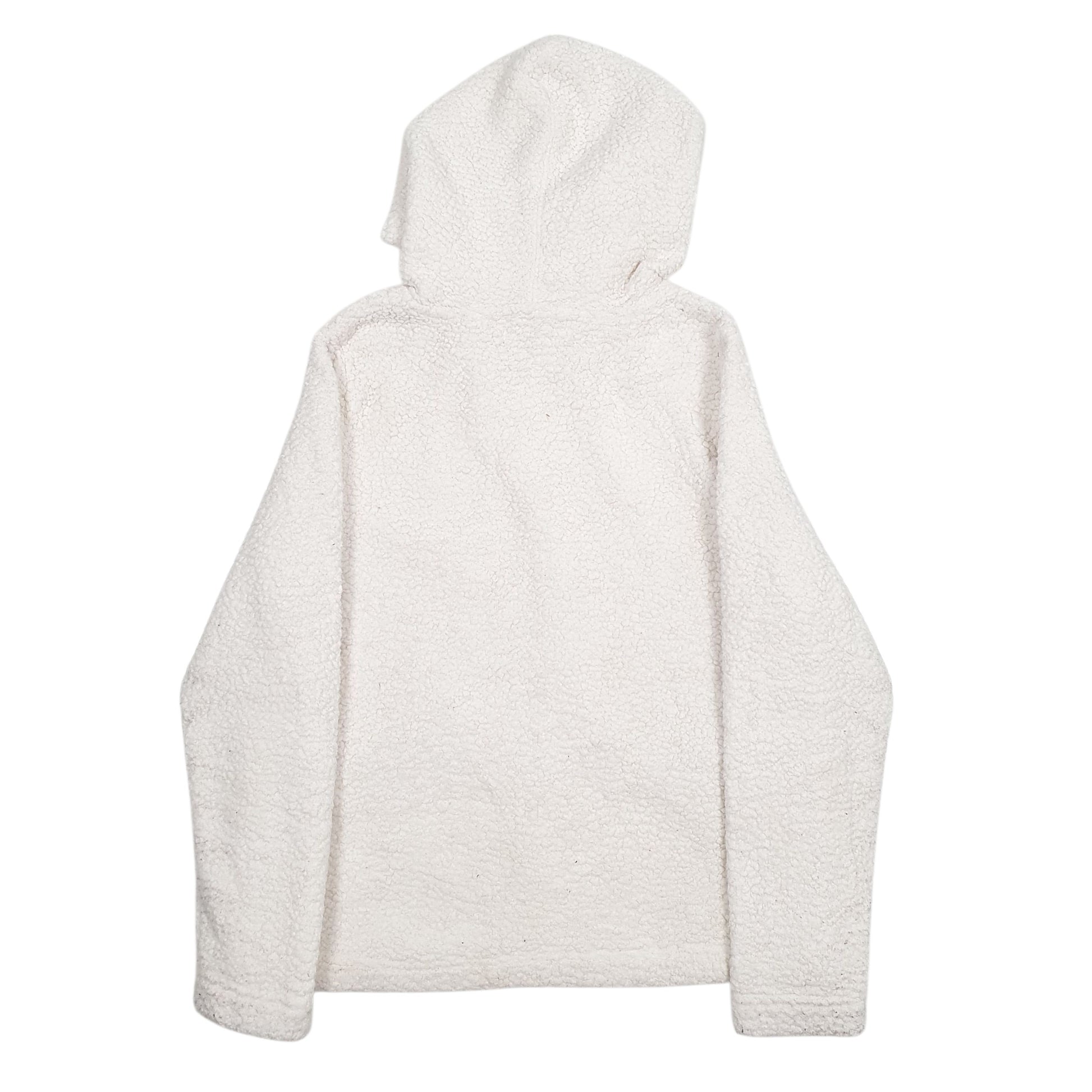 Womens White Tommy Hilfiger Sherpa Full Zip Jumper