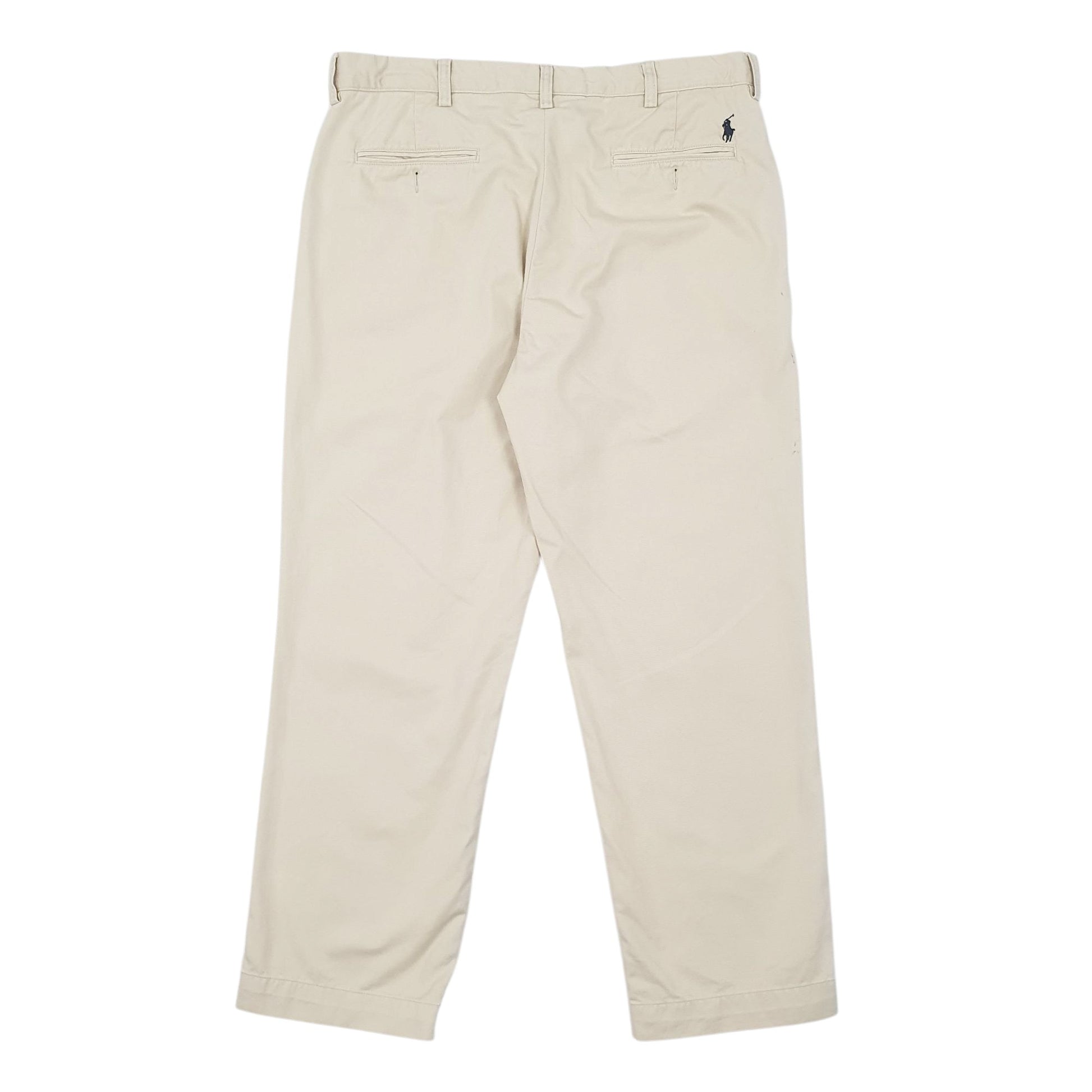 Mens Cream Polo Ralph Lauren Vintage Preston Pant  Trousers