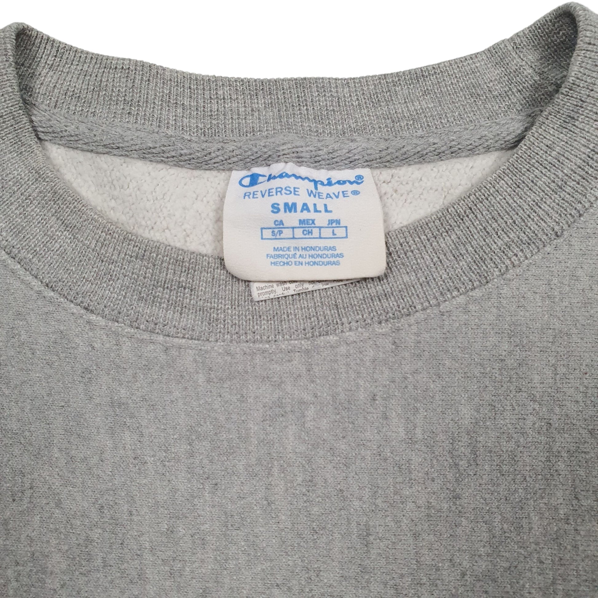 Womens Grey Champion Reverse Weave Crewneck Jumper