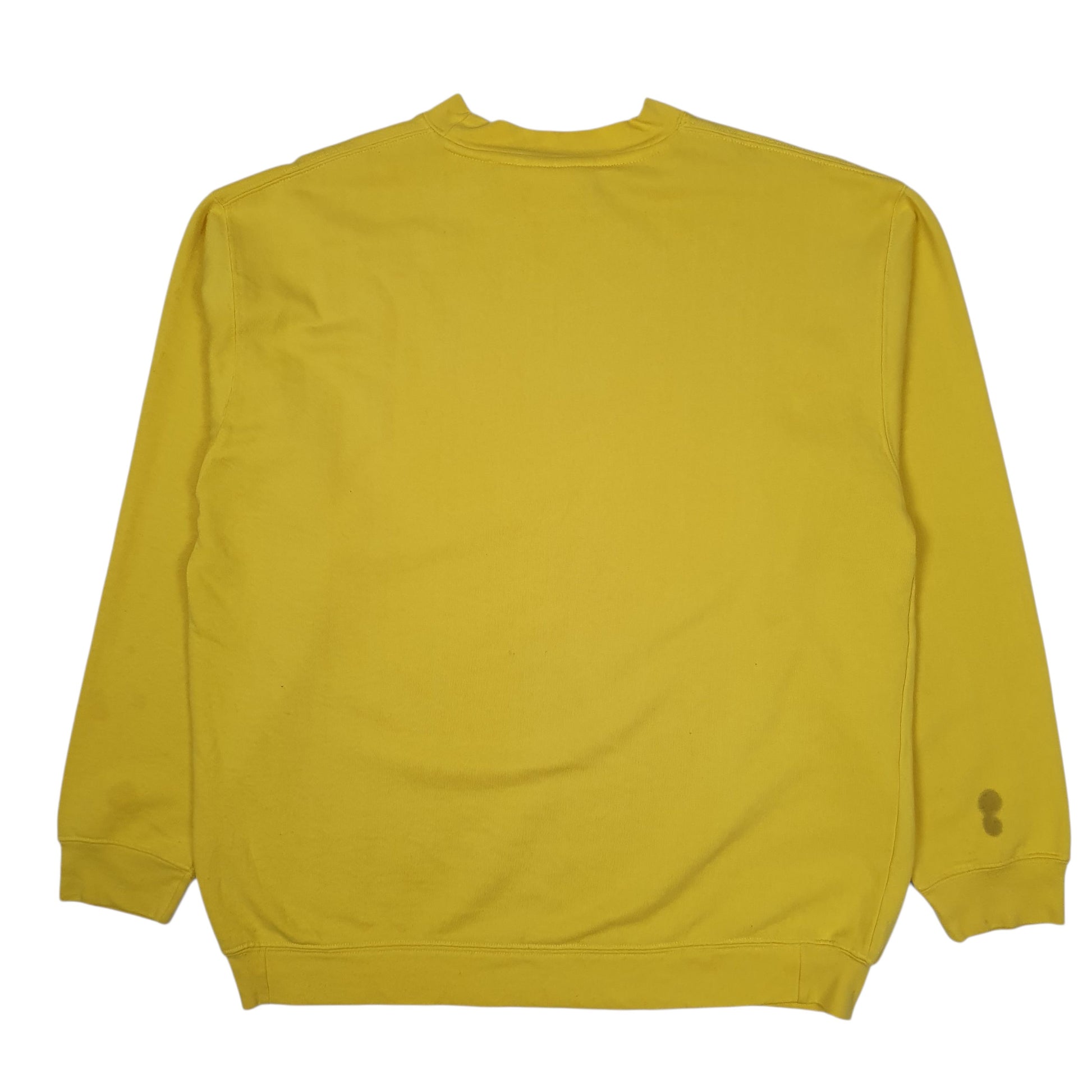Mens Yellow Puma Vintage 00s Crewneck Jumper