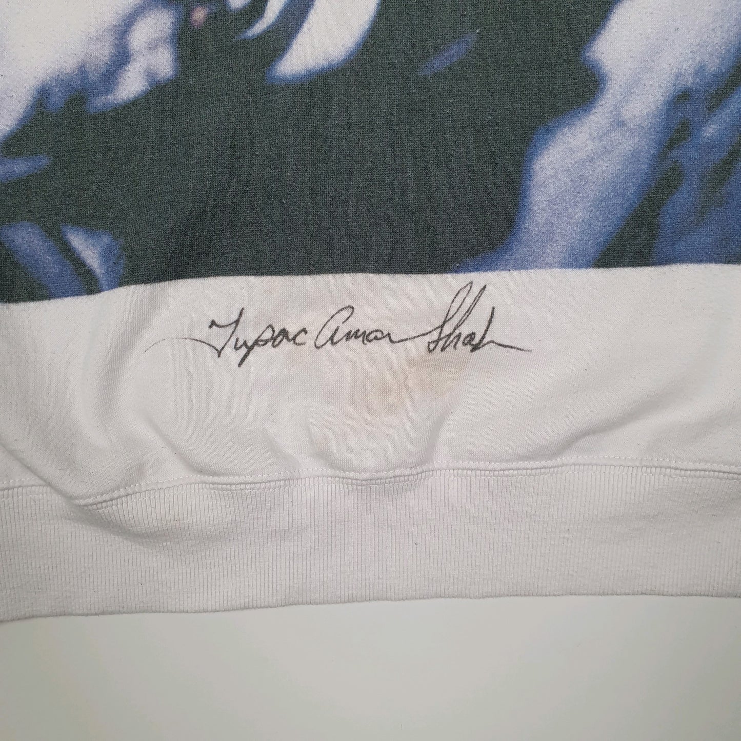 Mens White 2Pac  Crewneck Jumper