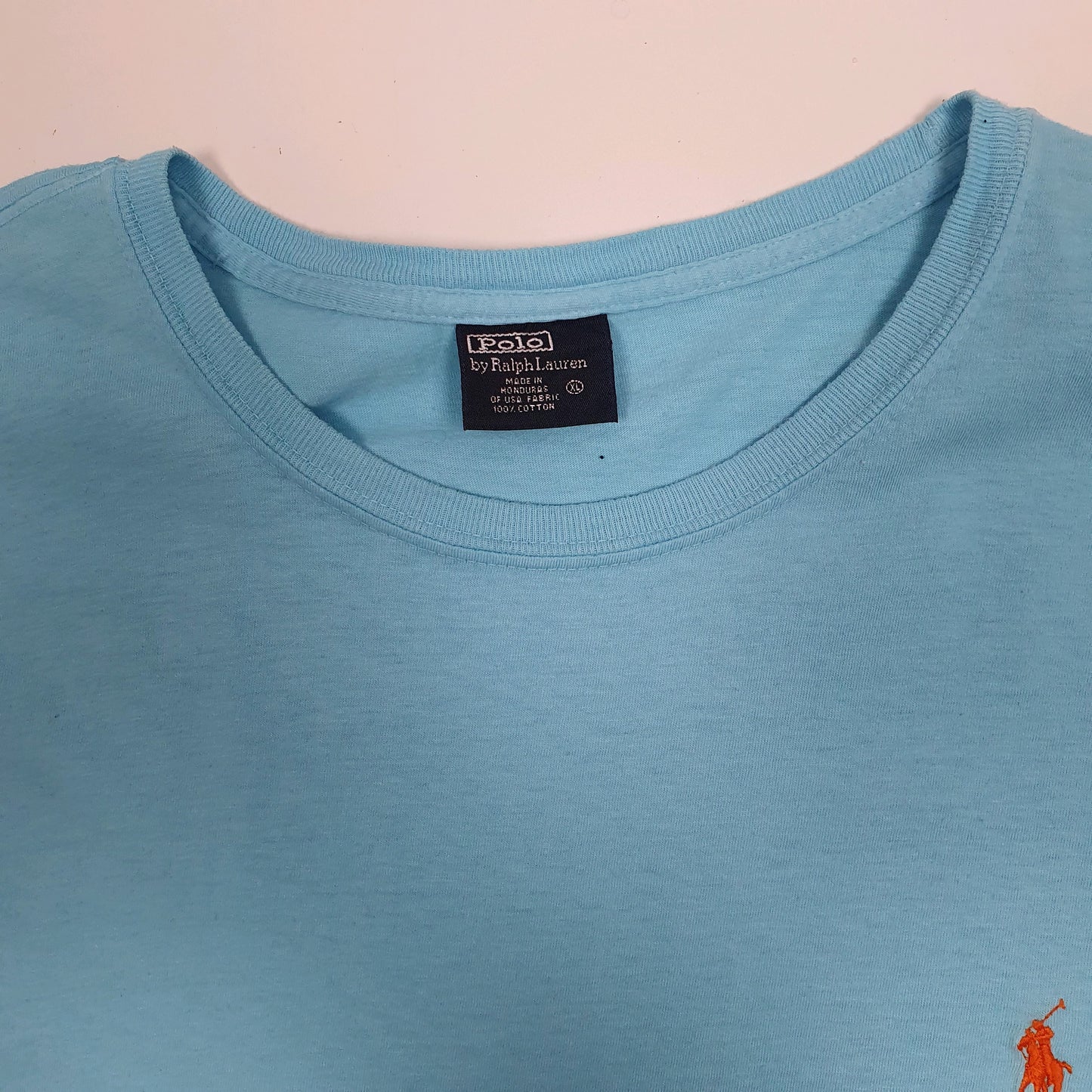 Mens Blue Polo Ralph Lauren Vintage 90s  T Shirt