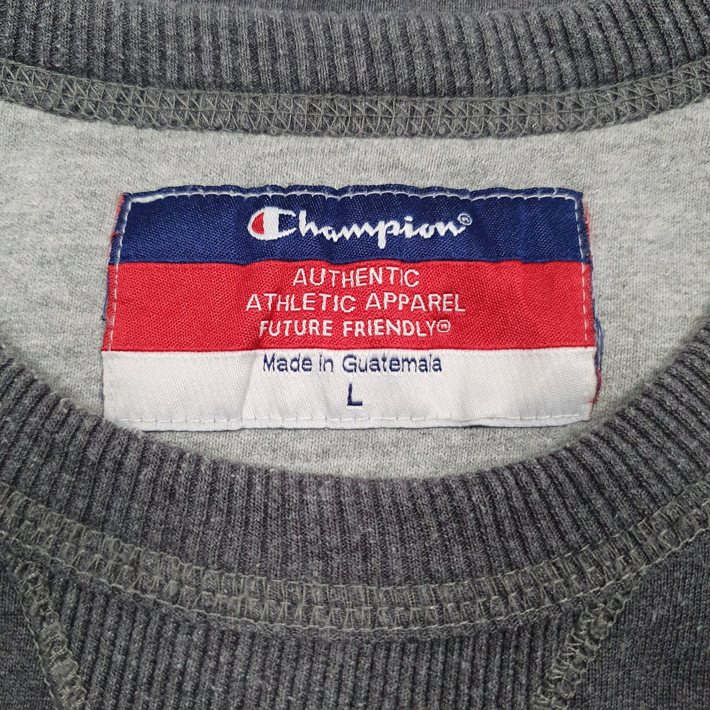Mens Grey Champion  Crewneck Jumper