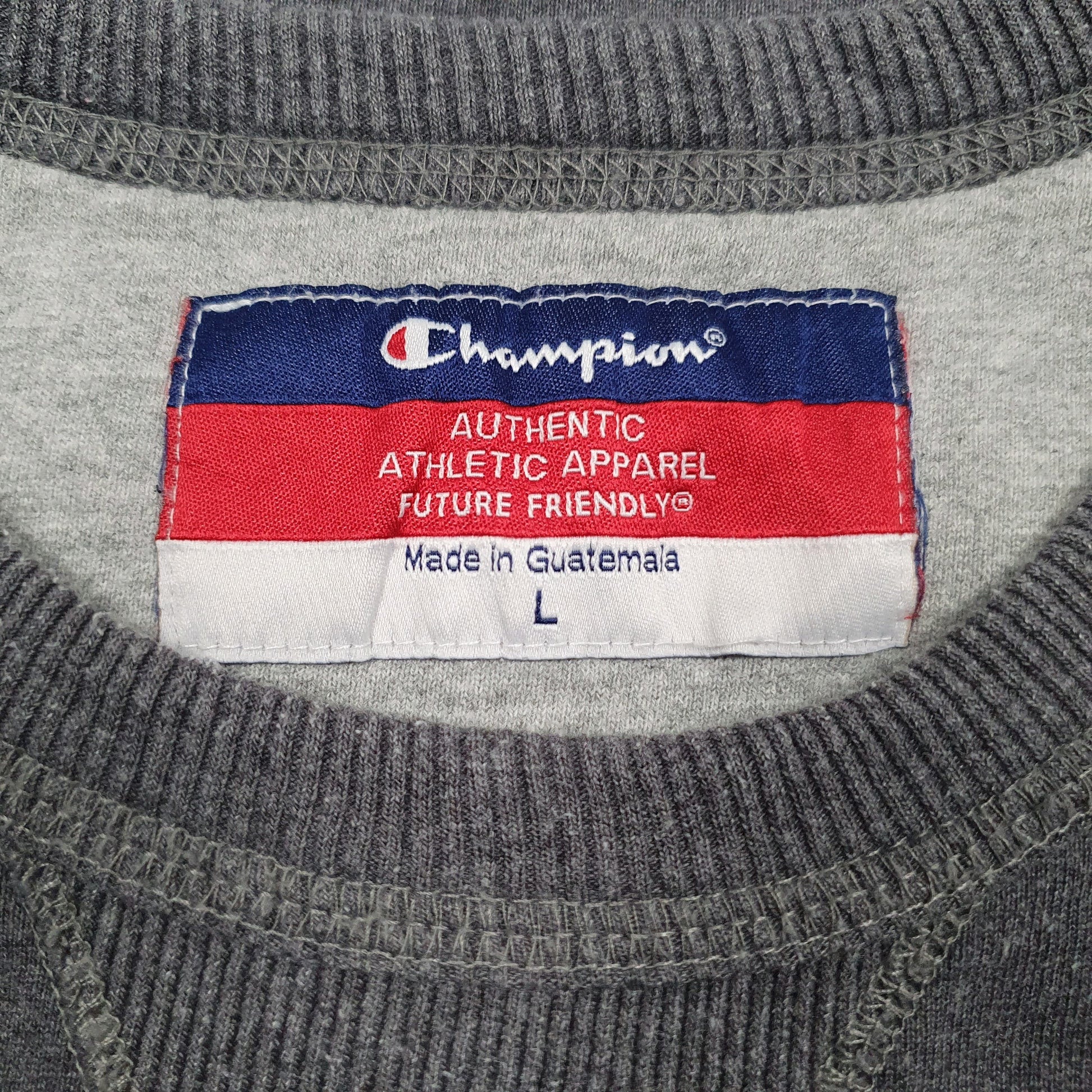 Mens Grey Champion  Crewneck Jumper
