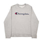 Mens Grey Champion Spellout Crewneck Jumper
