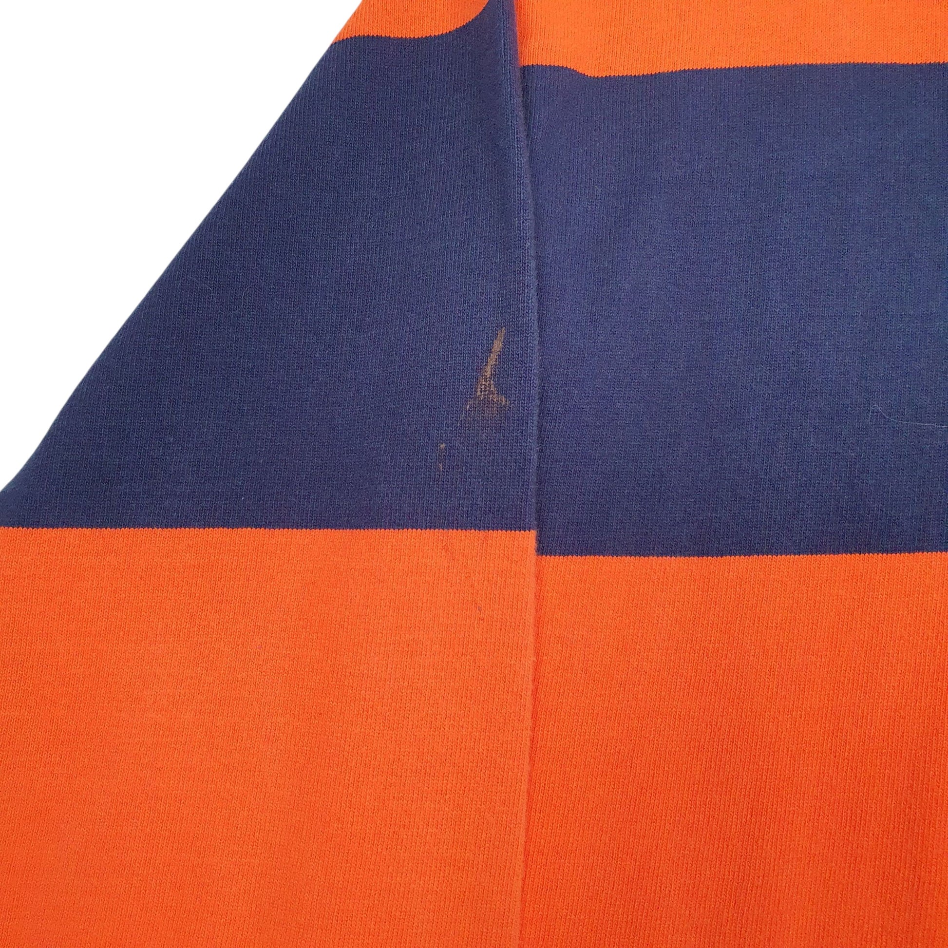 Mens Orange Barbarian Hooded  Polo Shirt