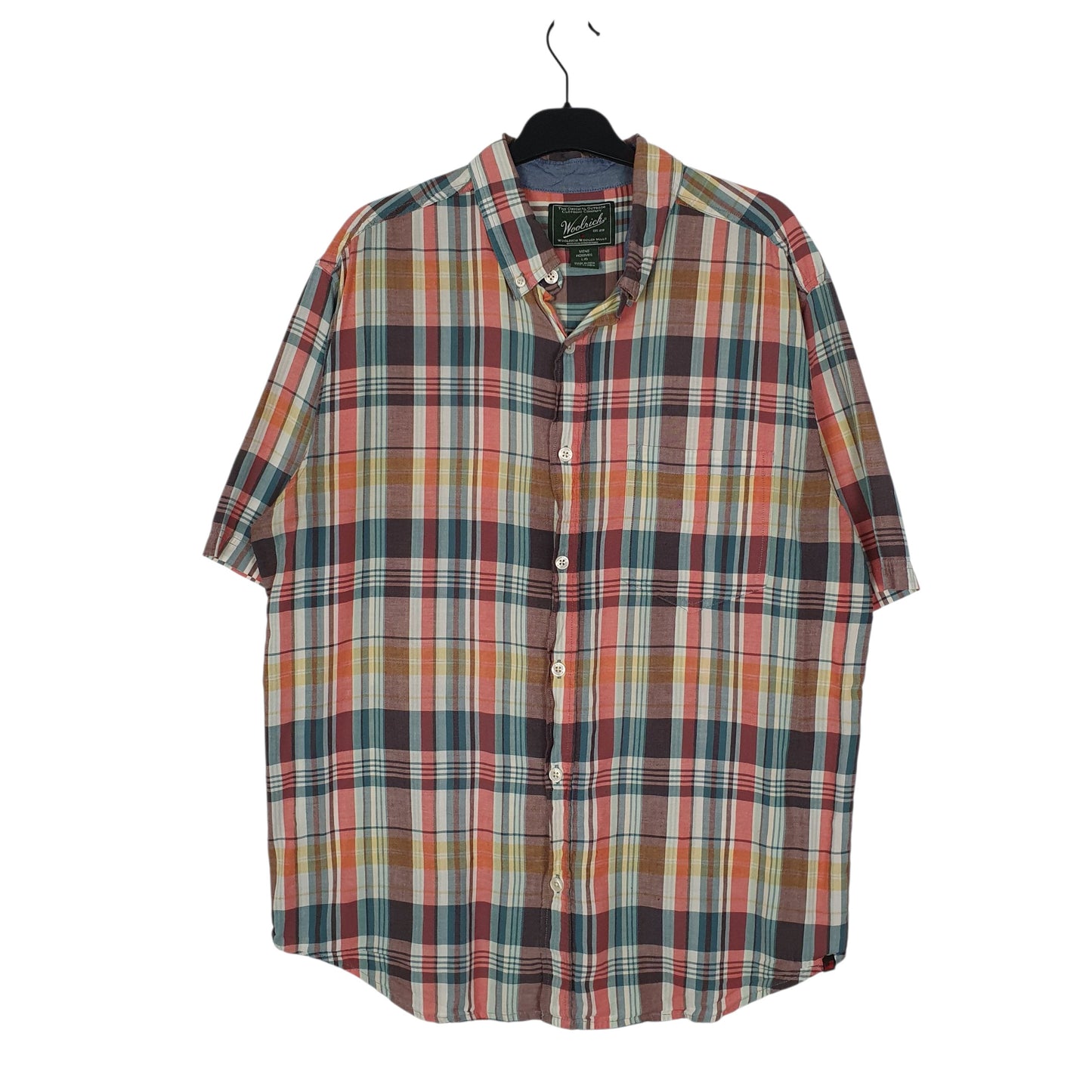 Mens Orange Woolrich  Short Sleeve Shirt