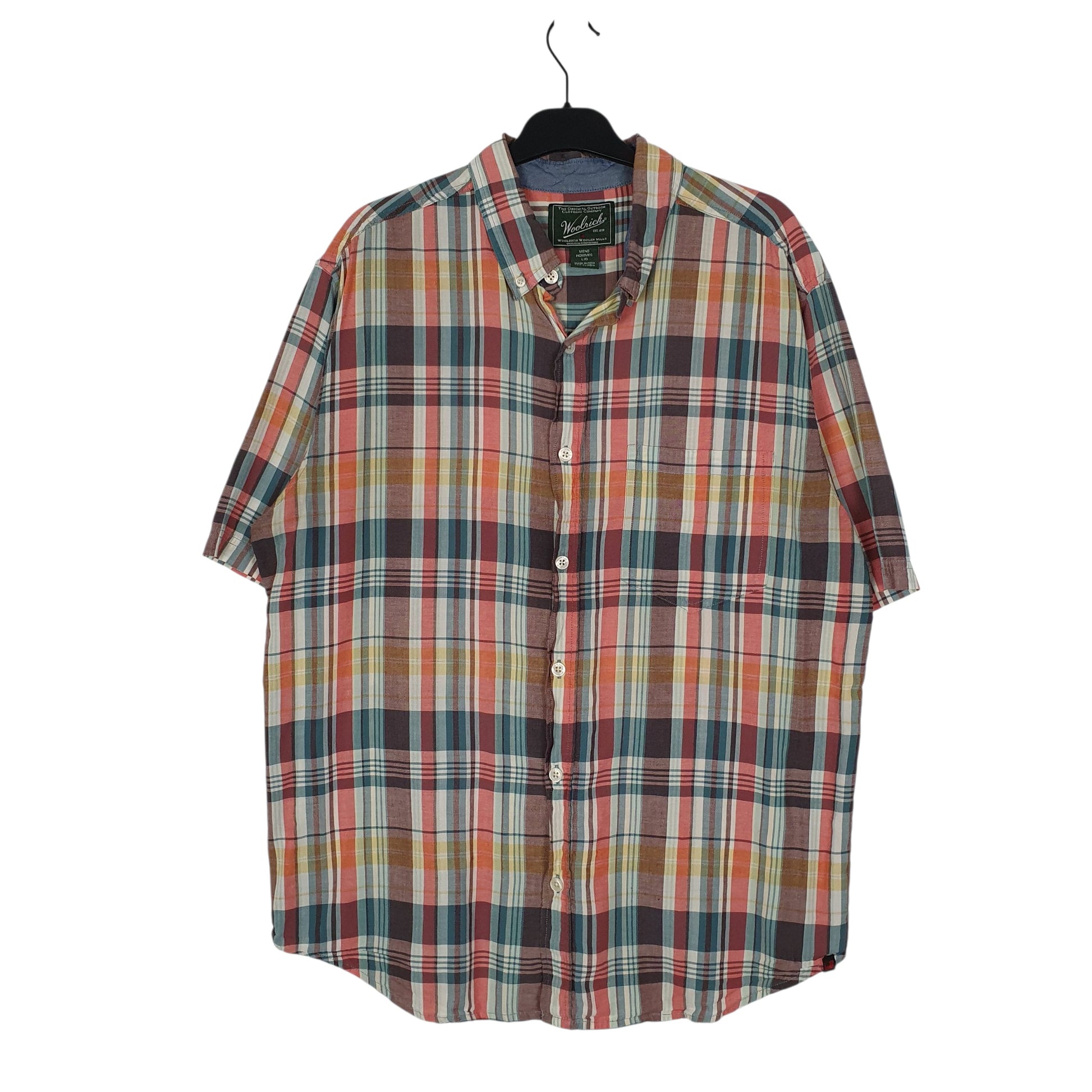 Mens Orange Woolrich  Short Sleeve Shirt