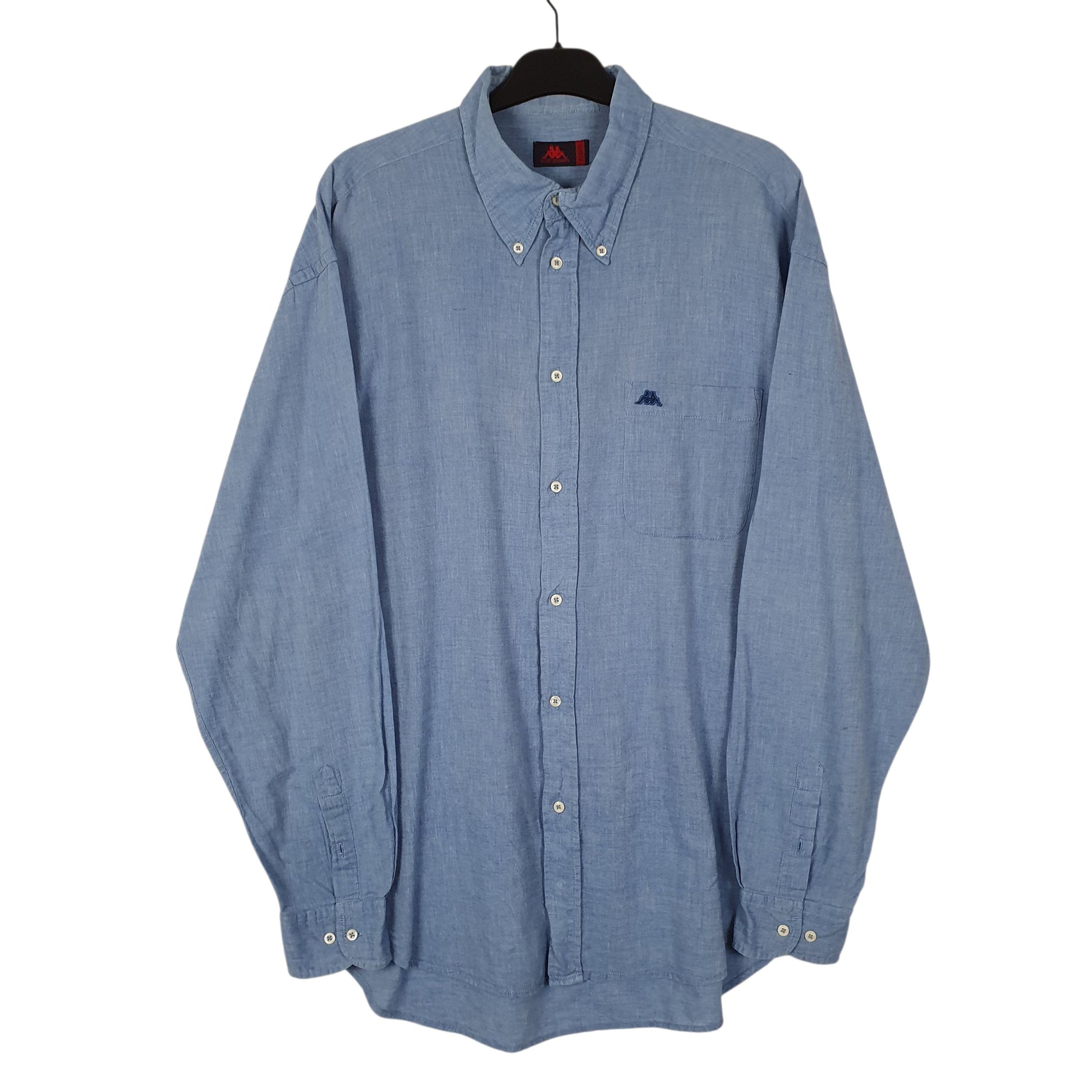 Mens Blue Kappa  Long Sleeve Shirt
