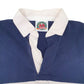 Mens Navy Barbarian Rugby Hoodie Polo Shirt