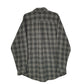 Mens Green L.L.Bean Thick Plaid Canvas  Shirt