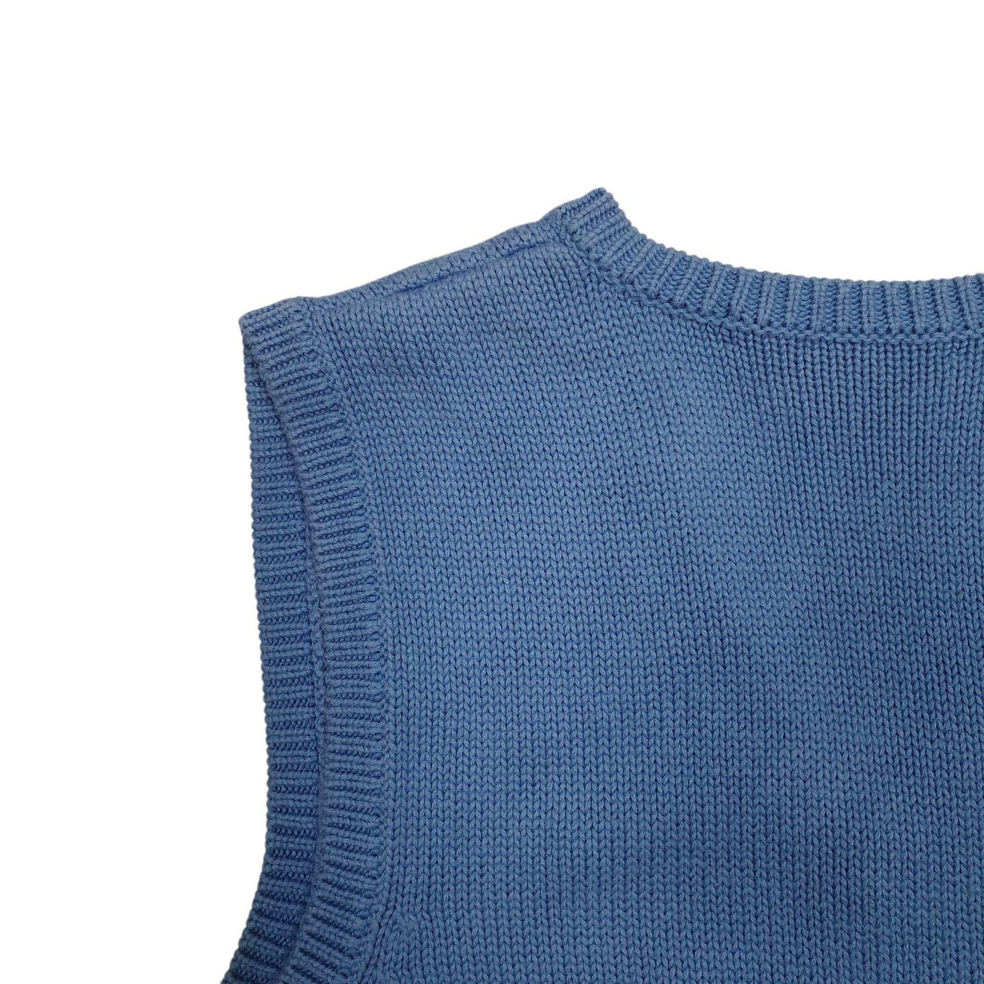 Womens Blue Ralph Lauren Golf Vintage 00s Vest V Neck Jumper