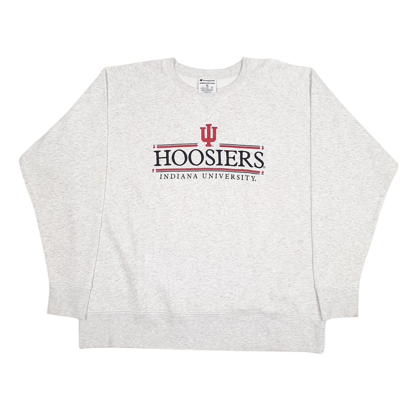 Mens Grey Champion Hoosiers Crewneck Jumper