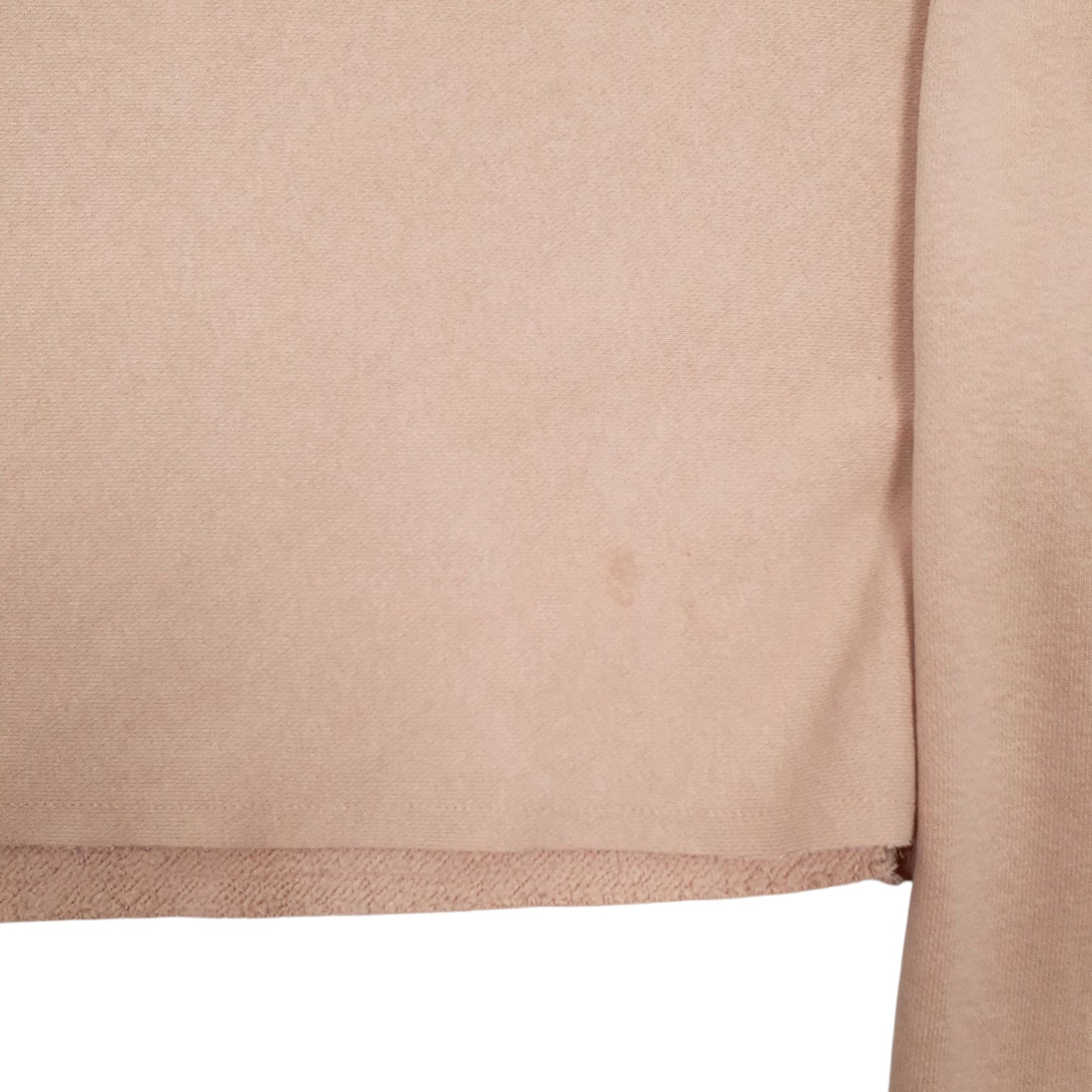 Womens Peach Champion Croptop Reverse Weave Crewneck Jumper