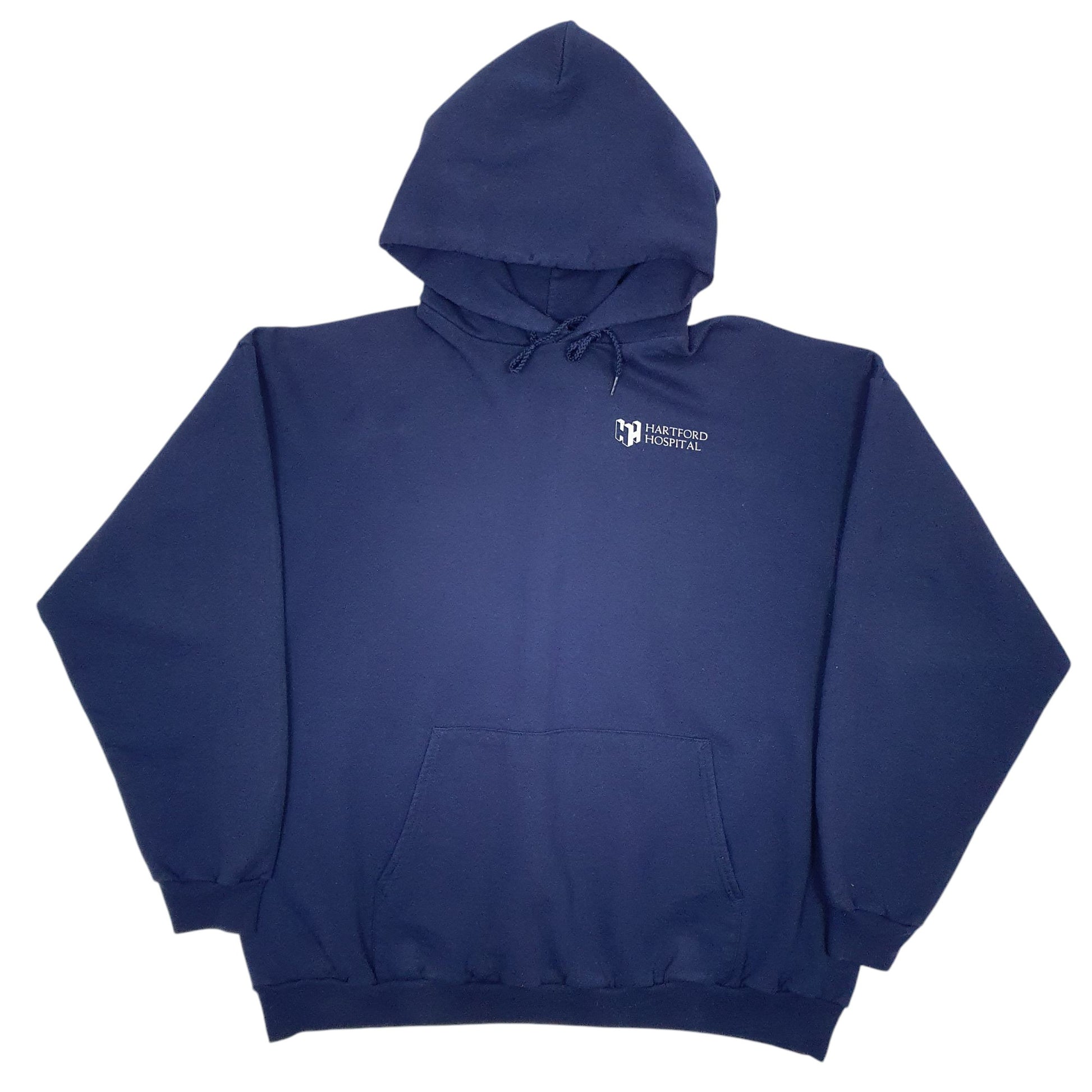 Mens Navy Champion Hartford Hospital Hoodie Jumper