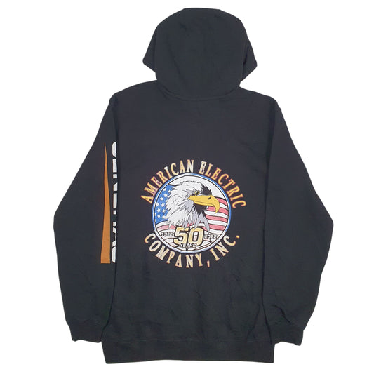 Mens Black Carhartt American Electric Hoodie Jumper