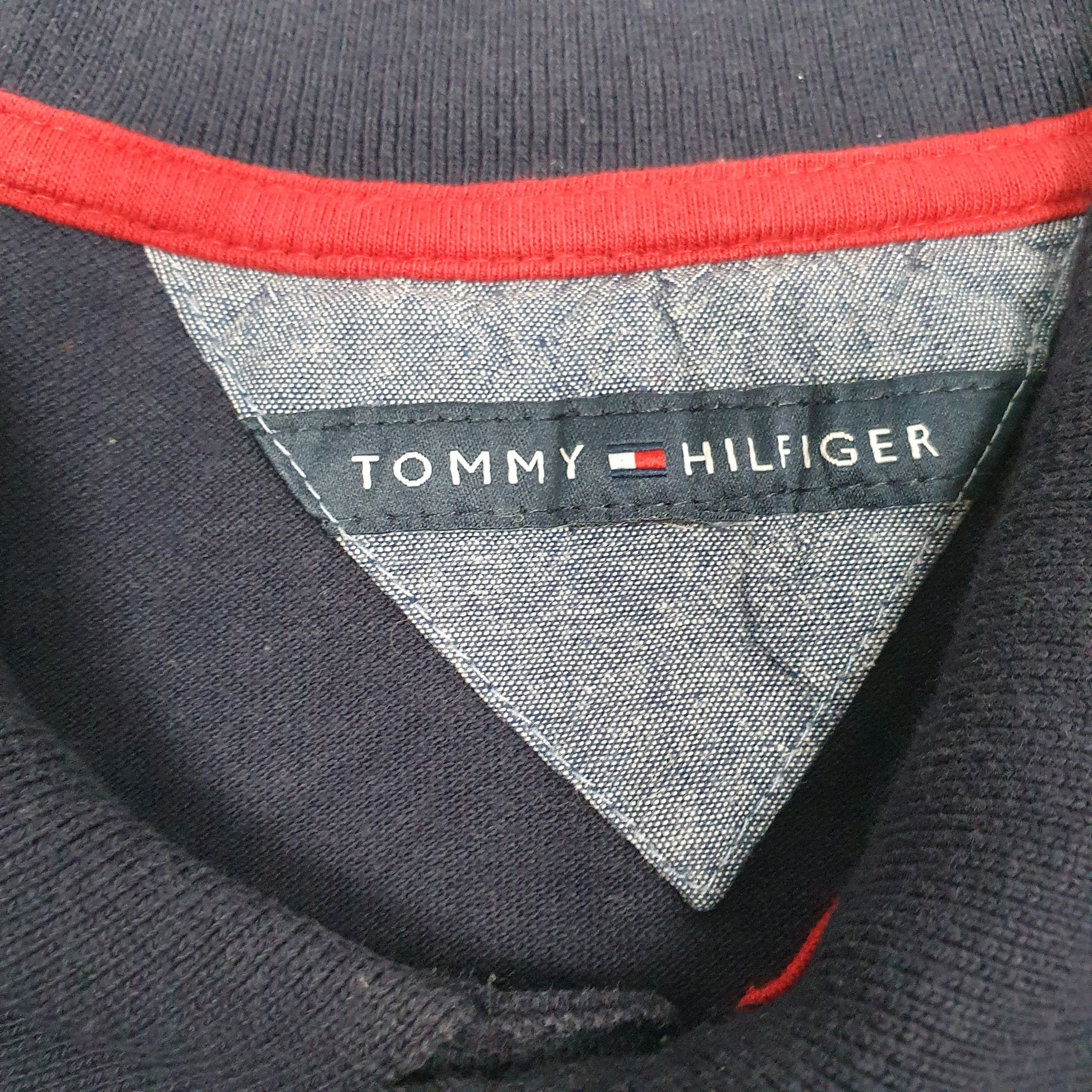 Womens Navy Tommy Hilfiger  Hoodie Polo Shirt