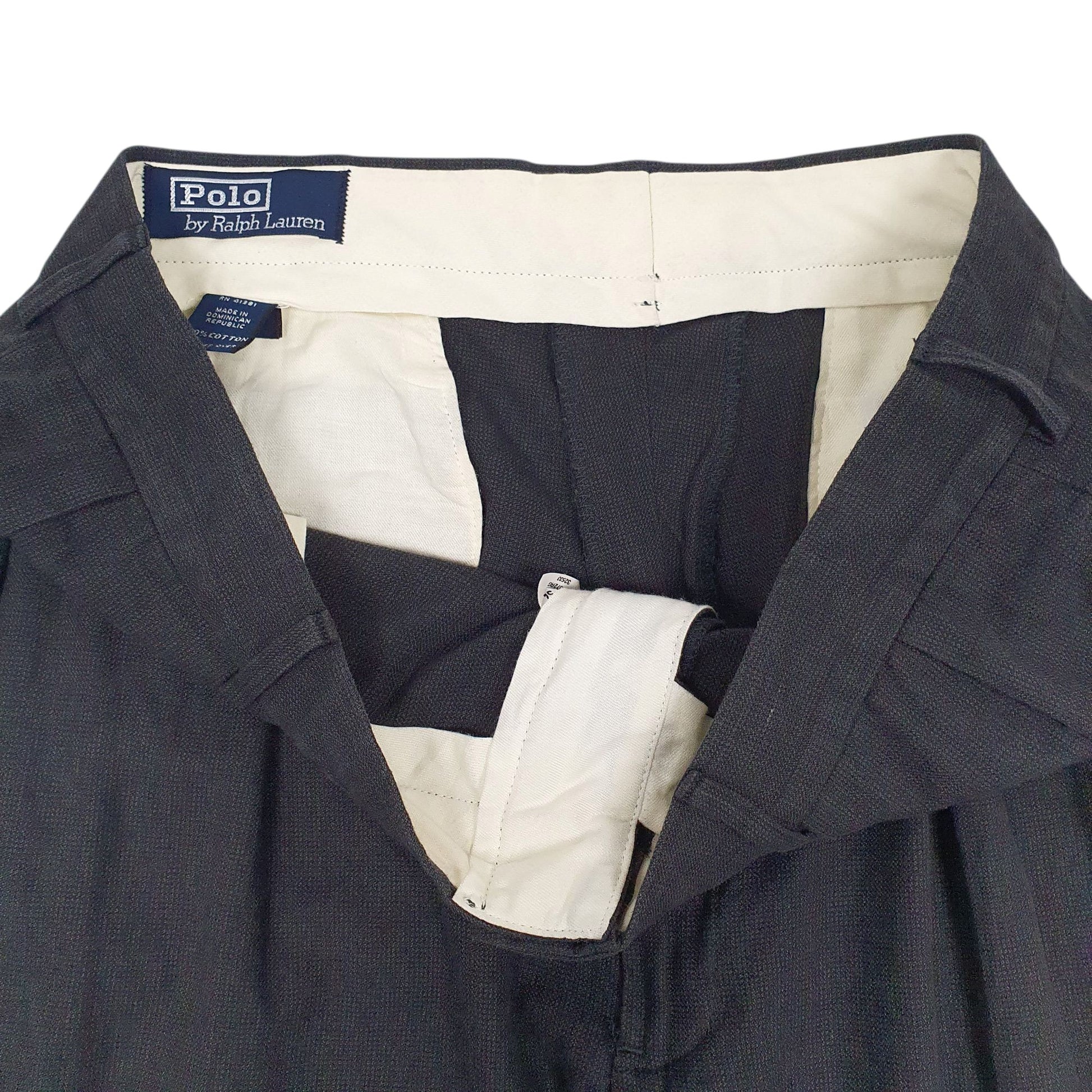 Mens Grey Polo Ralph Lauren Pleated  Trousers