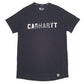 Mens Black Carhartt Spellout Short Sleeve T Shirt