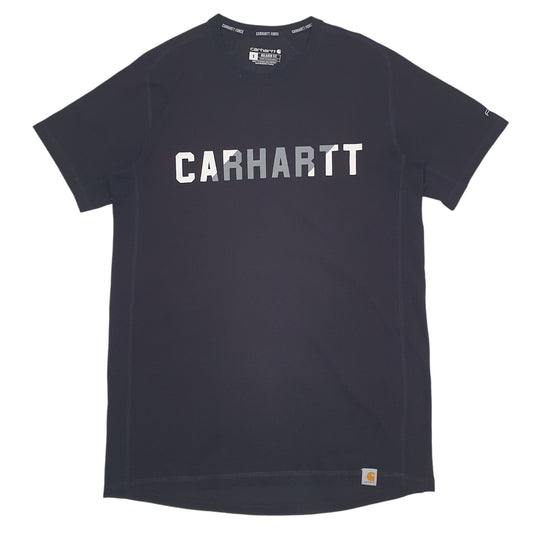Mens Black Carhartt Spellout Short Sleeve T Shirt